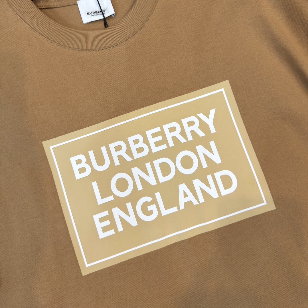 「#2012」Burberry 2024ss latest, logo printed cotton three-dimensional loose t-shirt - Image 4