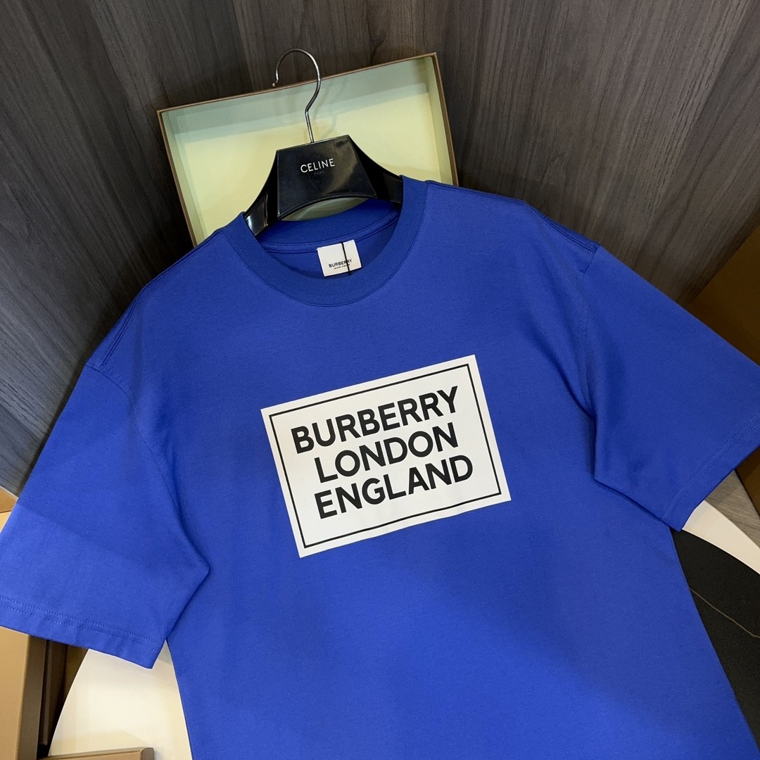 「#2013」Burberry 2024ss latest, logo printed cotton three-dimensional loose t-shirt - Image 2