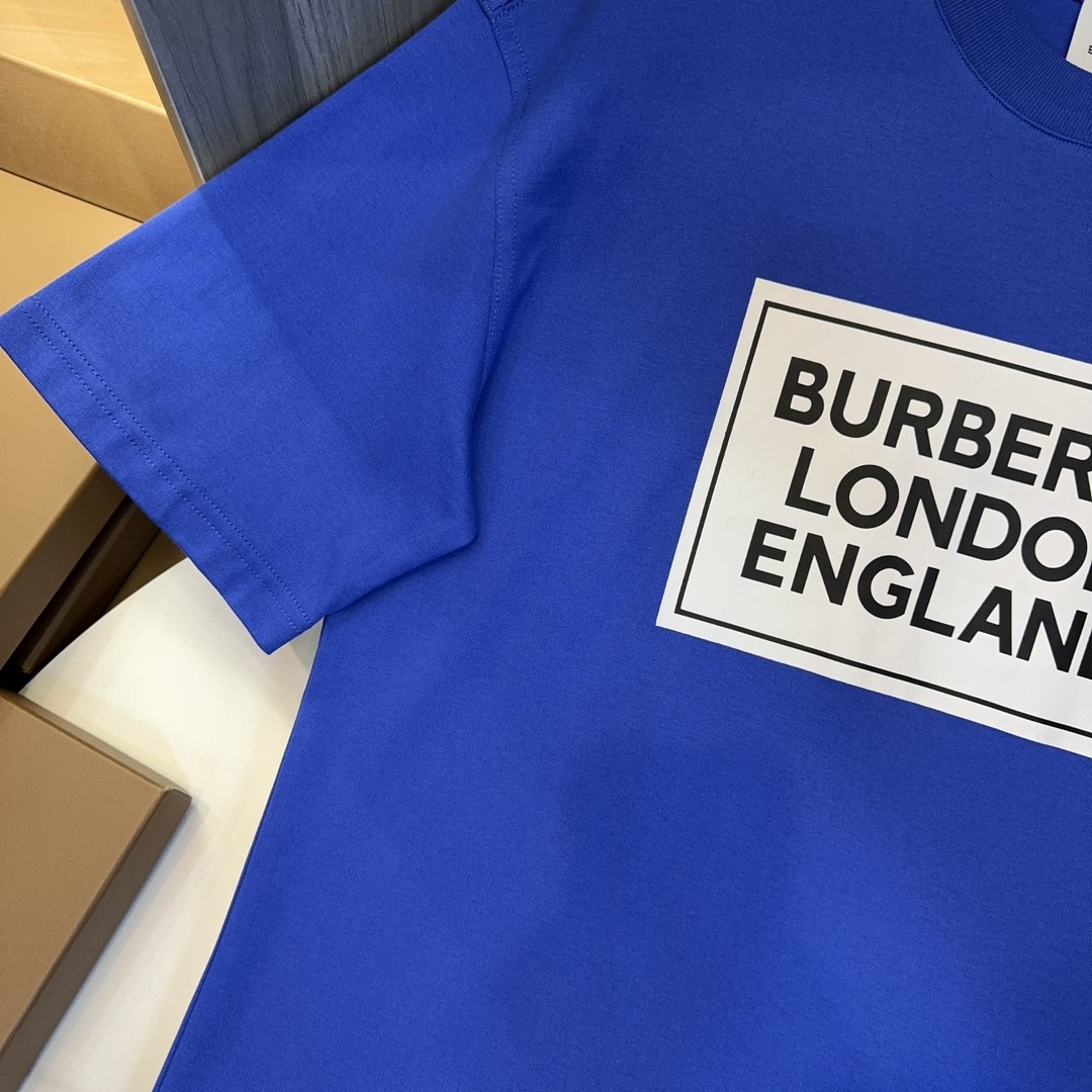 「#2013」Burberry 2024ss latest, logo printed cotton three-dimensional loose t-shirt - Image 7