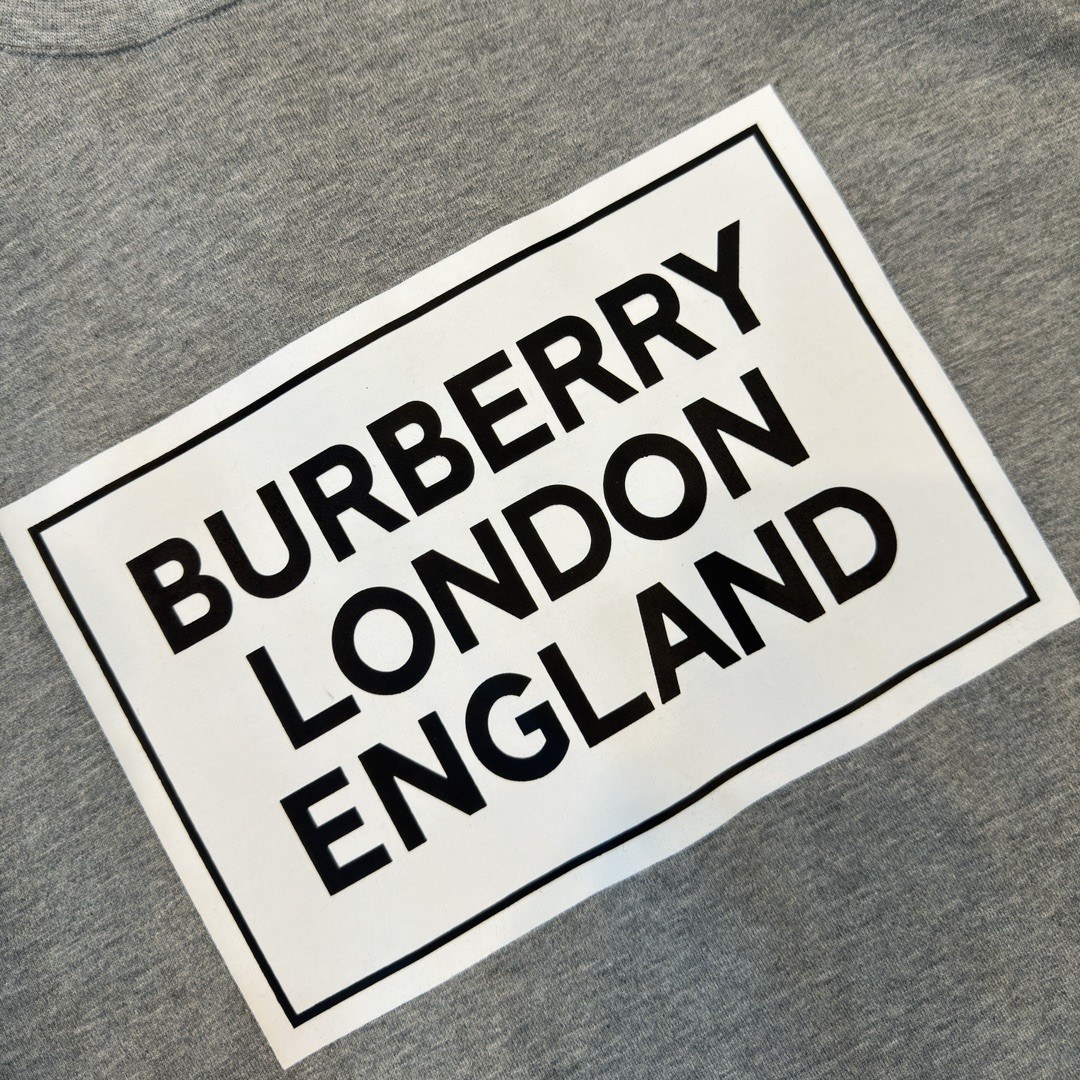 「#2014」Burberry 2024ss latest, logo printed cotton three-dimensional loose t-shirt - Image 4