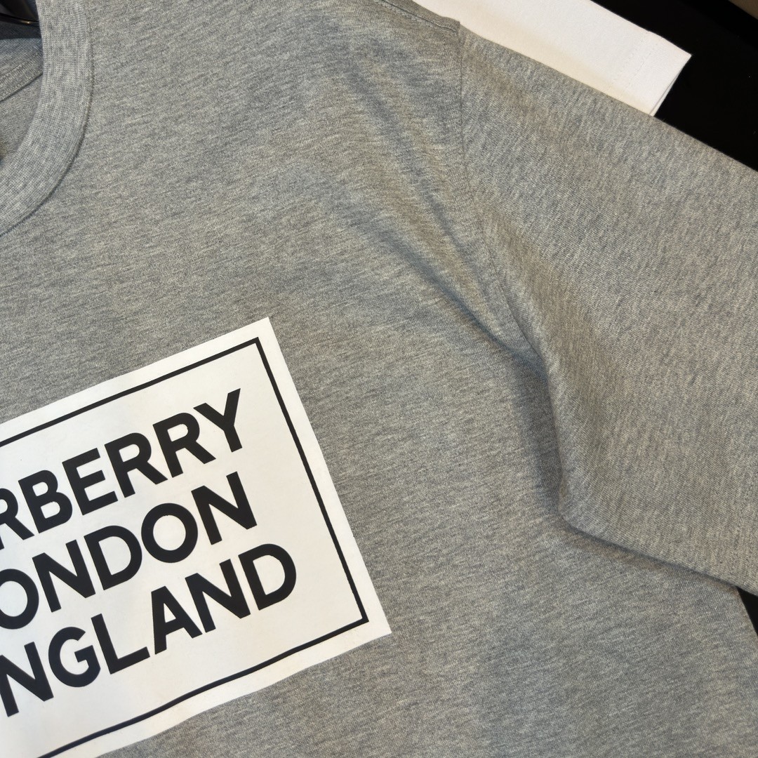 「#2014」Burberry 2024ss latest, logo printed cotton three-dimensional loose t-shirt - Image 5