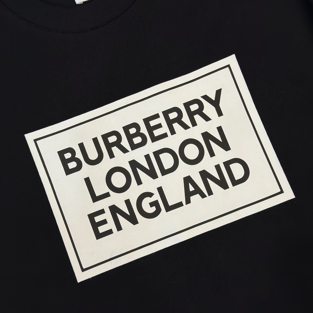 「#2015」Burberry 2024ss latest, logo printed cotton three-dimensional loose t-shirt - Image 4