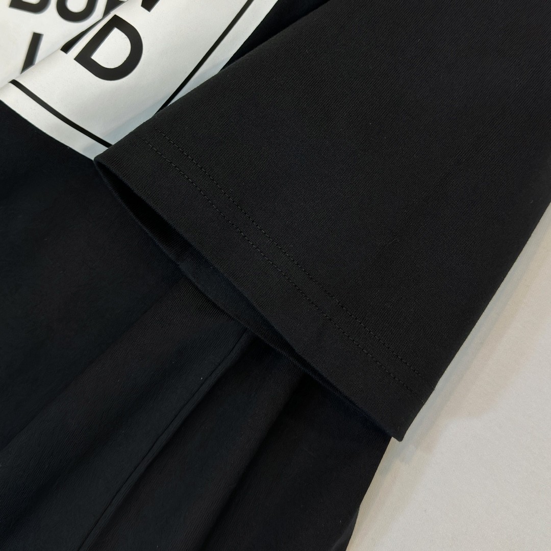 「#2015」Burberry 2024ss latest, logo printed cotton three-dimensional loose t-shirt - Image 8