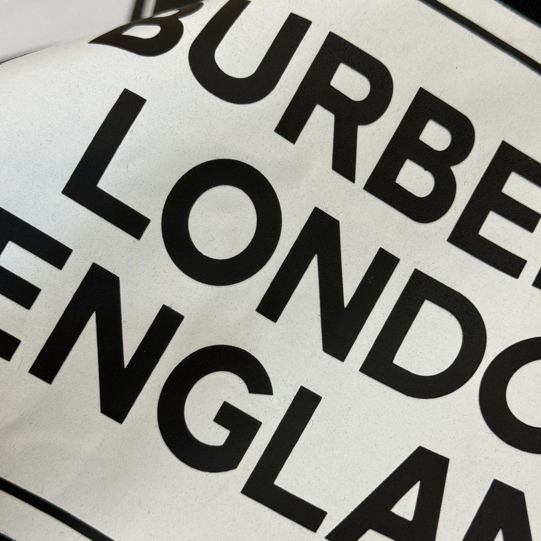 「#2015」Burberry 2024ss latest, logo printed cotton three-dimensional loose t-shirt - Image 7