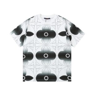 「#2026」Louis Vuitton Watercolor four-leaf grass water-dyed t-shirt