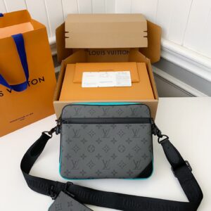 「#2205」Louis Vuitton Trio New Men’s colour-matching postman bag M11648  Size：25*18.5*7cm