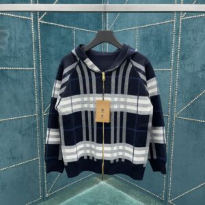「#2231」4ss Reversible Classic Hooded Zipper Cardigan