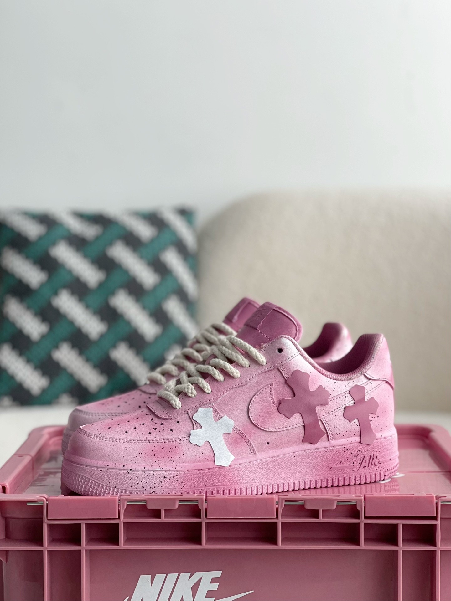 「#2286」Chrome Hearts x Nike Air Force 1 sneakers
