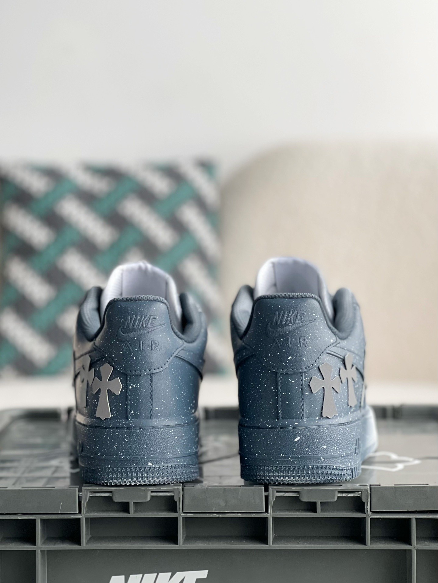 「#2291」Chrome Hearts x Nike Air Force 1 sneakers - Image 3