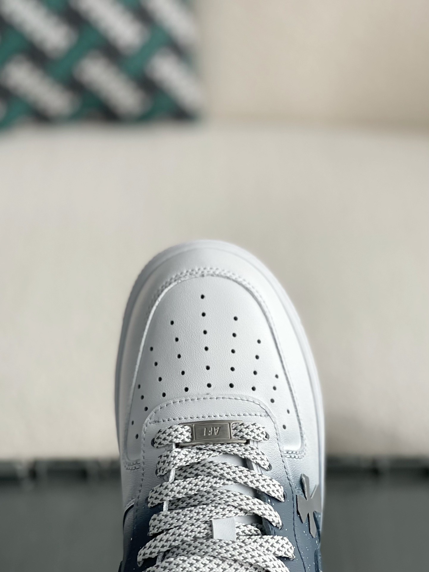 「#2291」Chrome Hearts x Nike Air Force 1 sneakers - Image 9