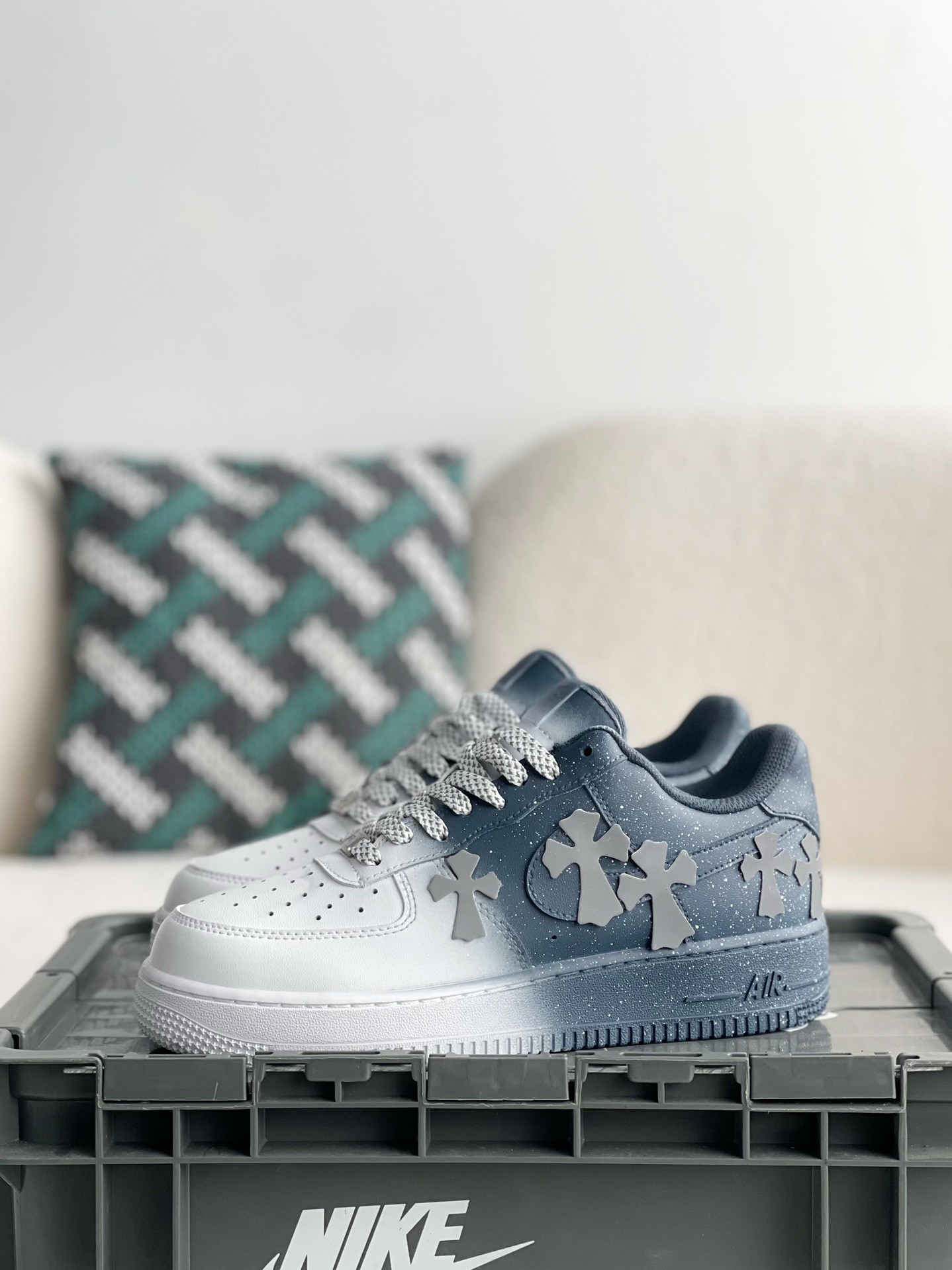 「#2291」Chrome Hearts x Nike Air Force 1 sneakers