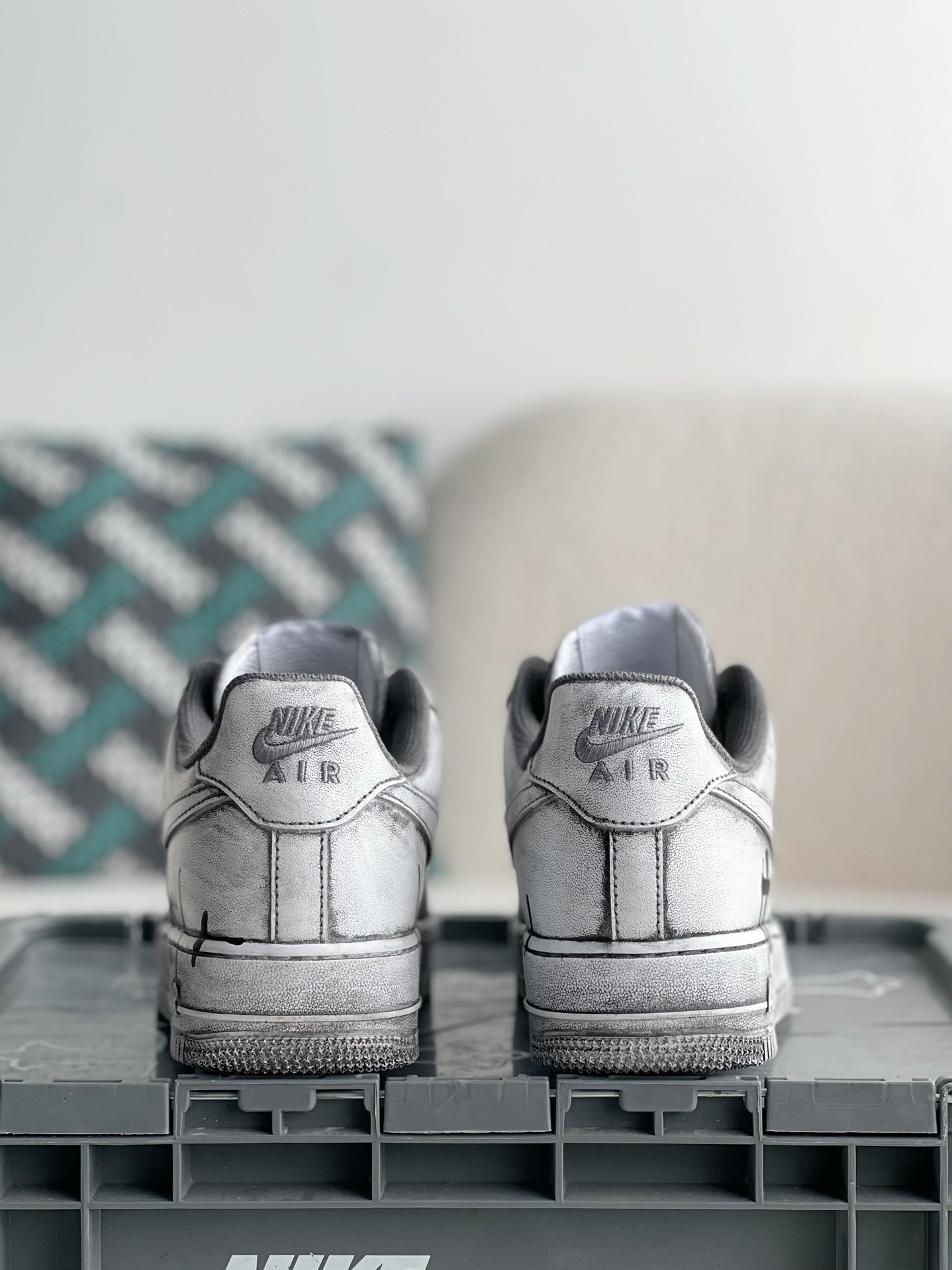 「#2294」Chrome Hearts x Nike Air Force 1 sneakers - Image 3