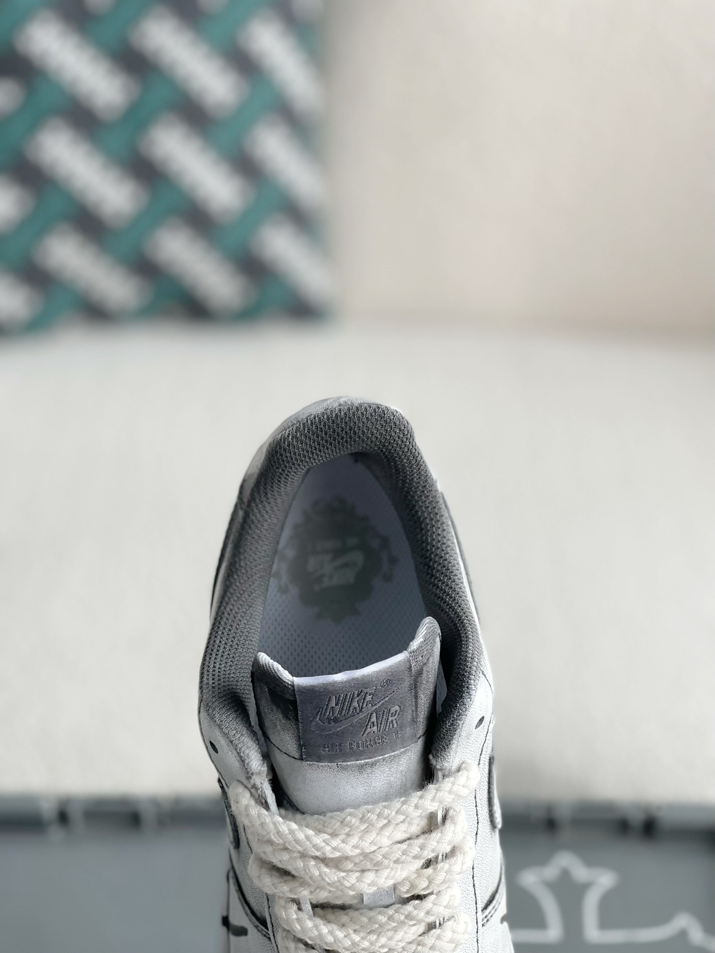「#2294」Chrome Hearts x Nike Air Force 1 sneakers - Image 8