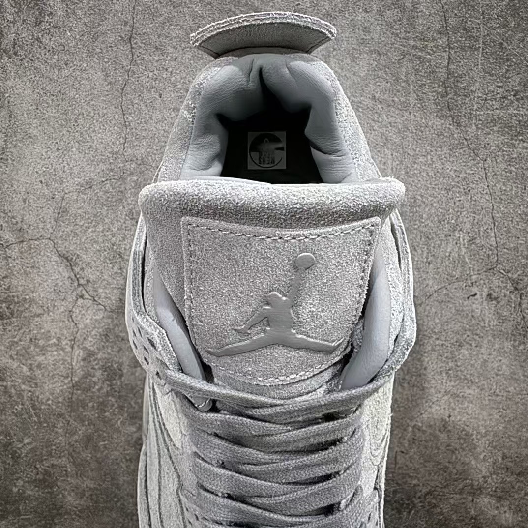「#2332」Jordan Air Jordan 4 retro kaws suede lightweight wear-resistant non-slip mid-top - Image 5