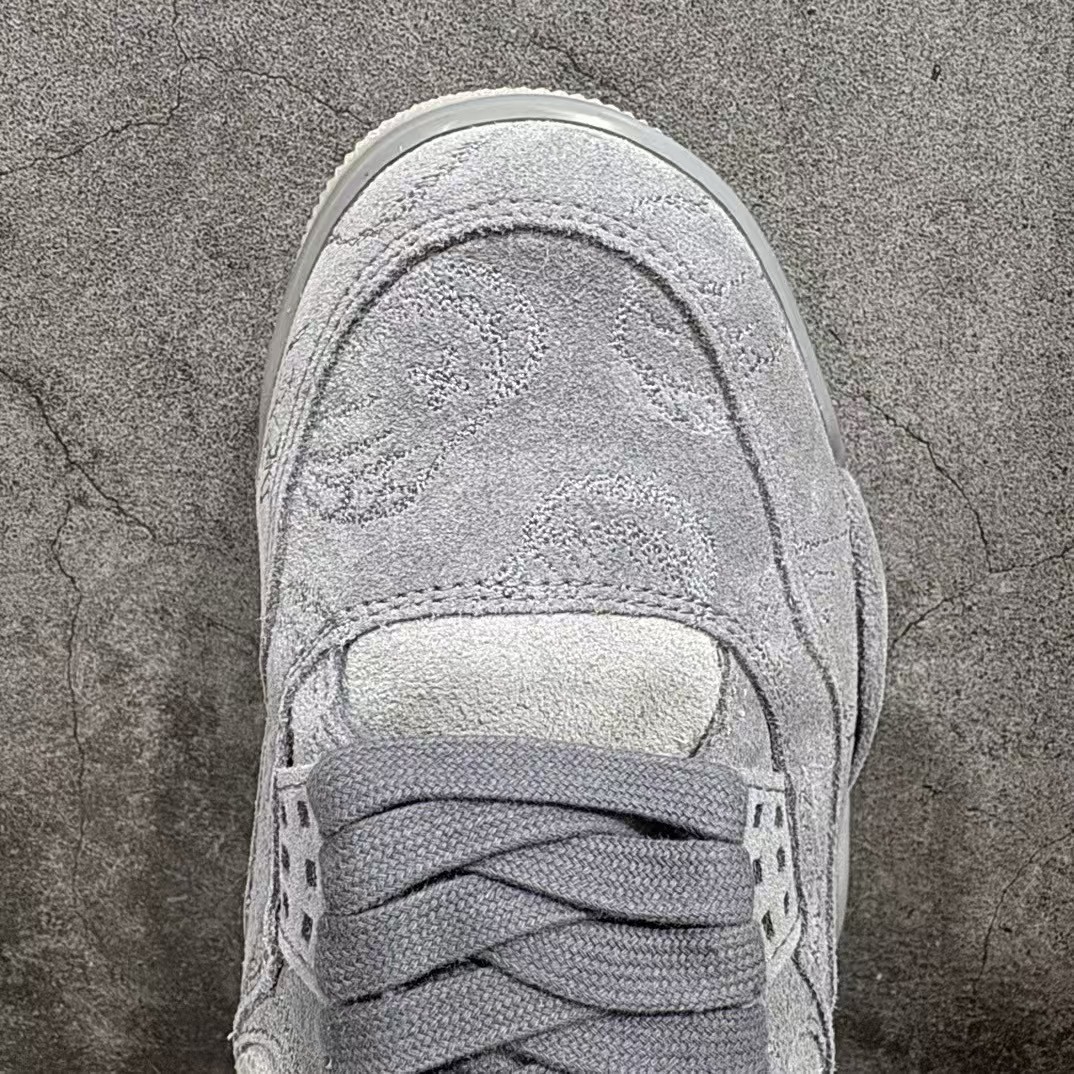 「#2332」Jordan Air Jordan 4 retro kaws suede lightweight wear-resistant non-slip mid-top - Image 6