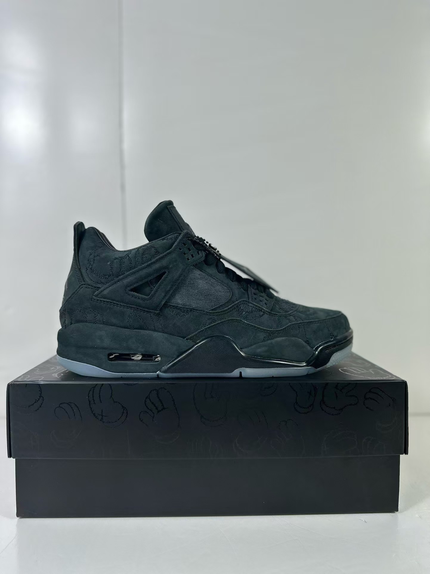 「#2330」Jordan Air Jordan 4 retro kaws suede lightweight wear-resistant non-slip mid-top