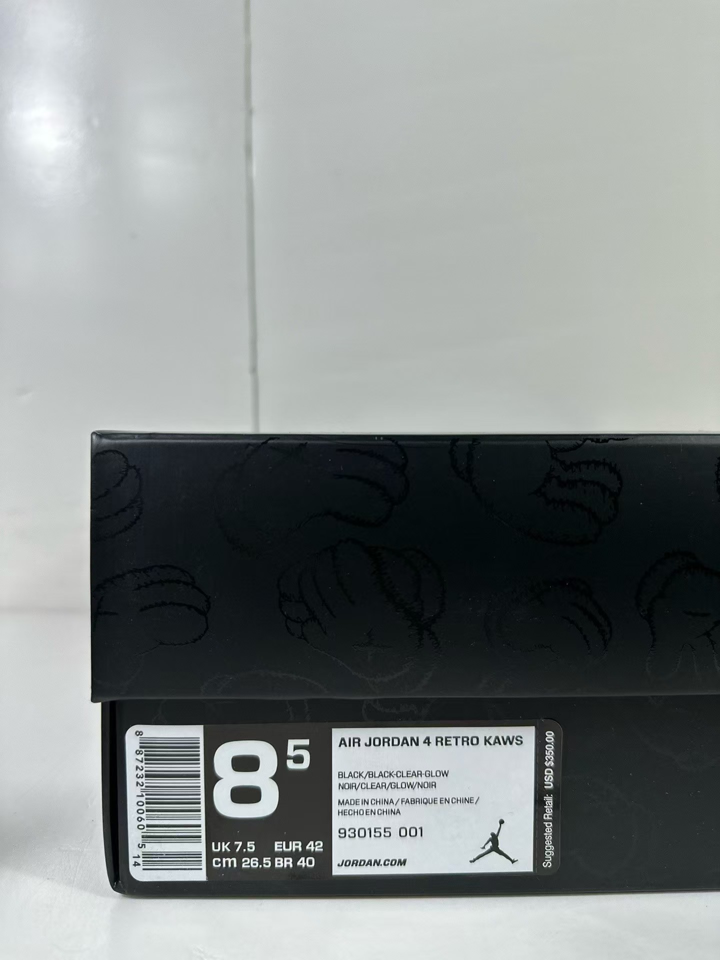 「#2330」Jordan Air Jordan 4 retro kaws suede lightweight wear-resistant non-slip mid-top - Image 9