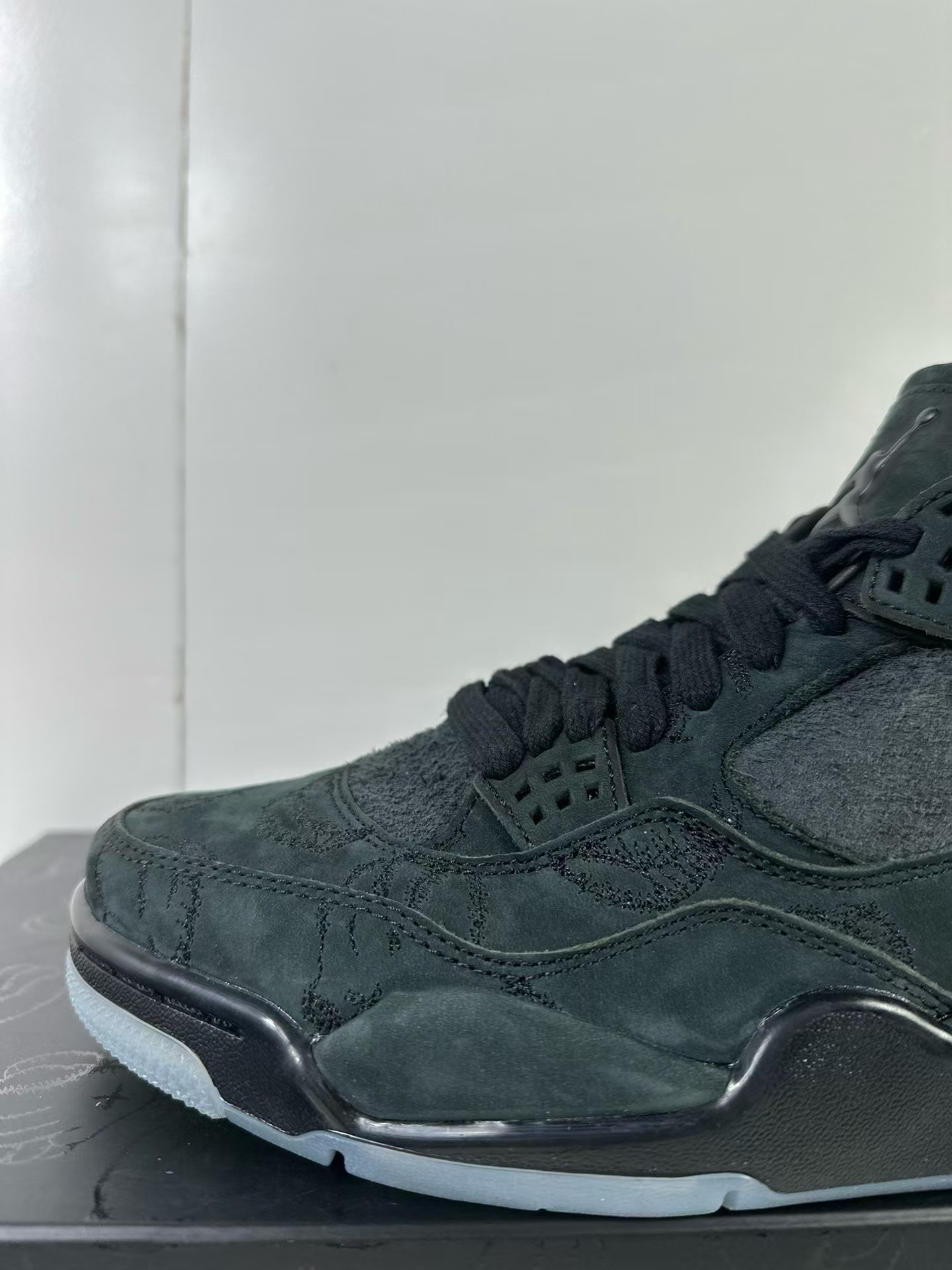 「#2330」Jordan Air Jordan 4 retro kaws suede lightweight wear-resistant non-slip mid-top - Image 7
