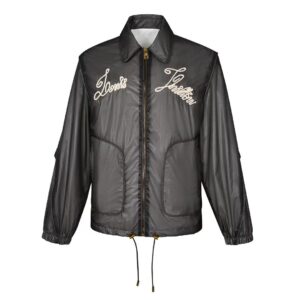 「#2412」Louis Vuitton 24ss nautical collection transparent drawstring jacket with embroidered logo