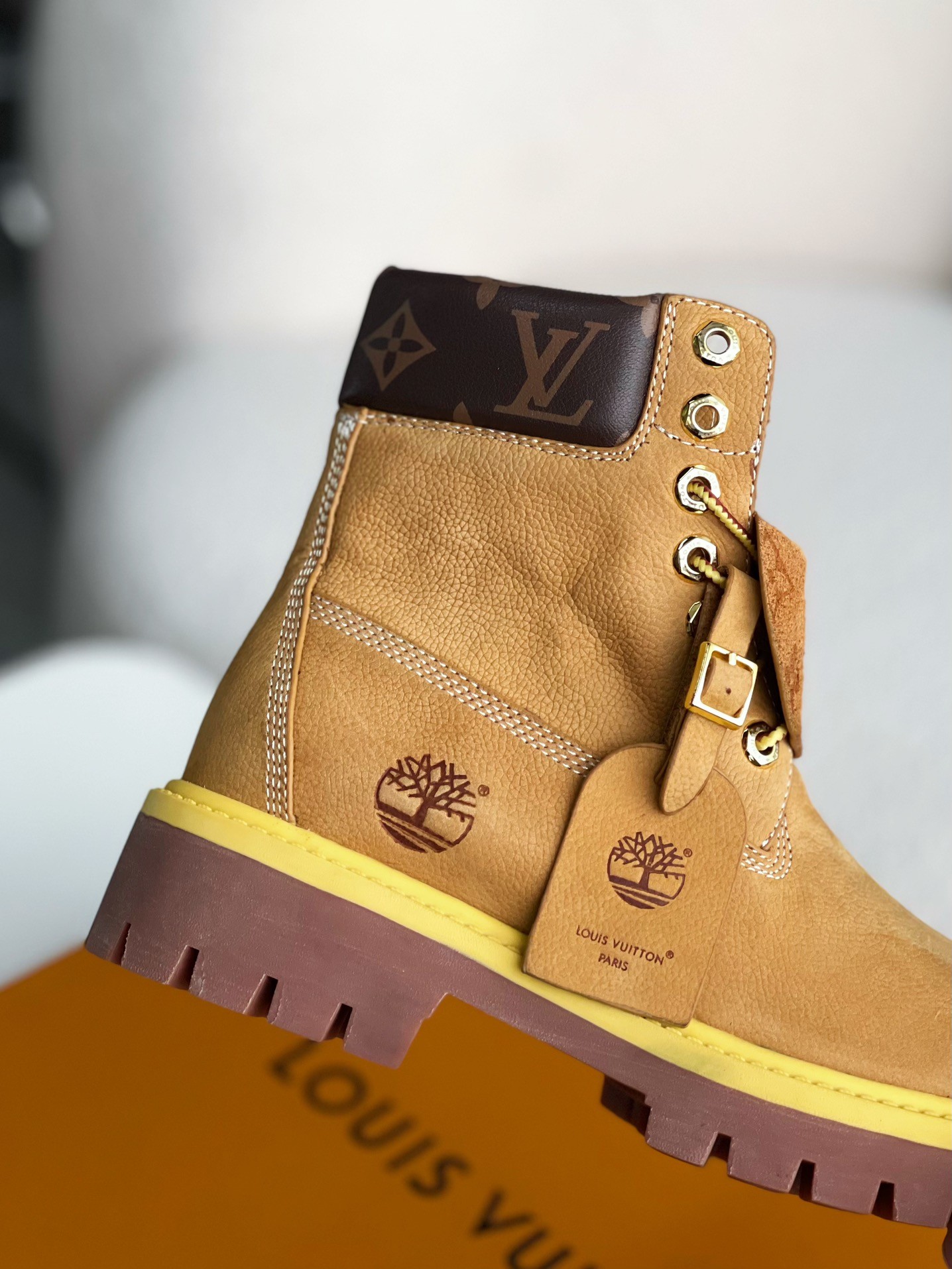 「#2425」louis vuitton & timberland Martin boots - Image 7