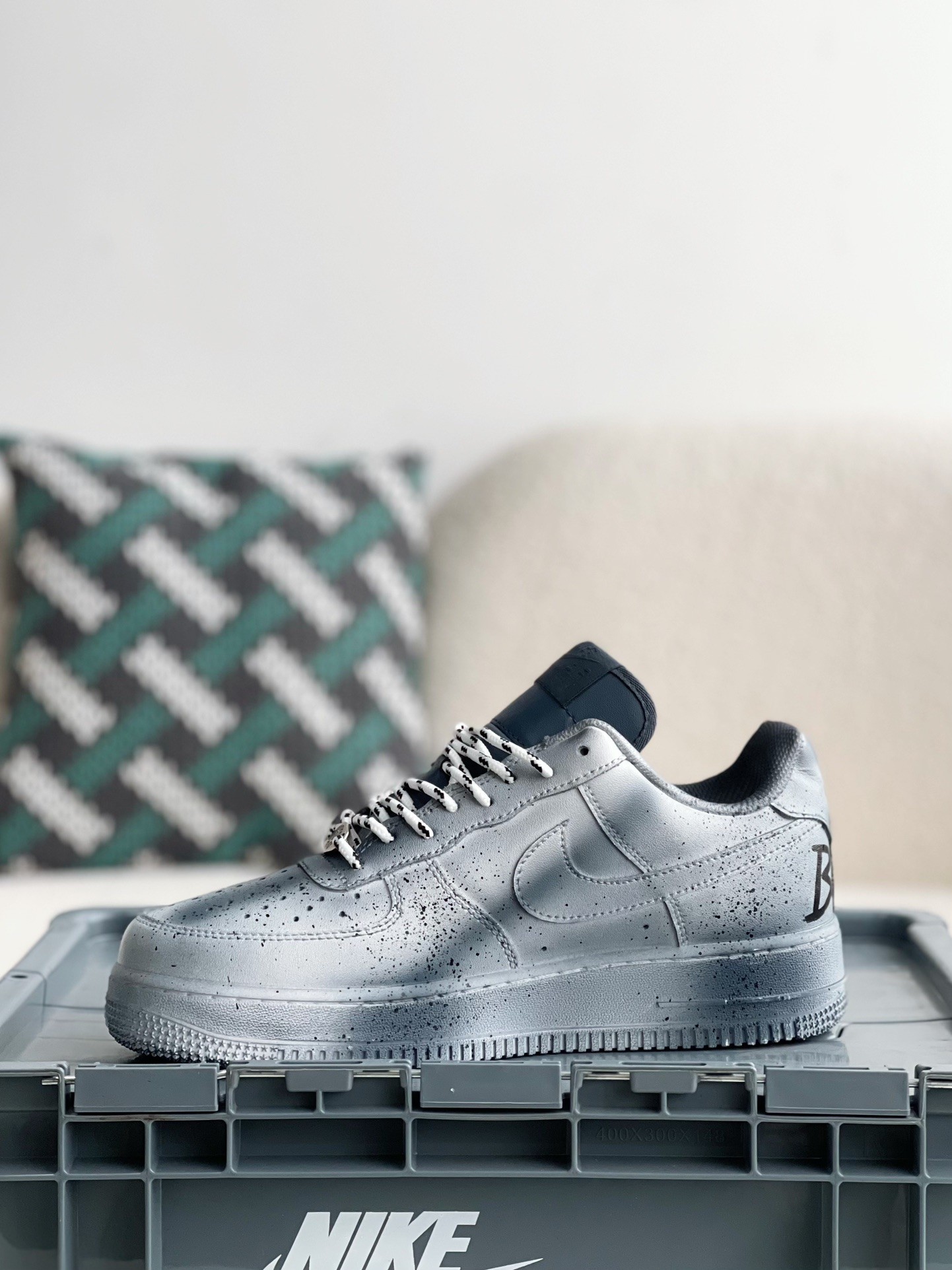 「#2289」Chrome Hearts x Nike Air Force 1 sneakers - Image 4