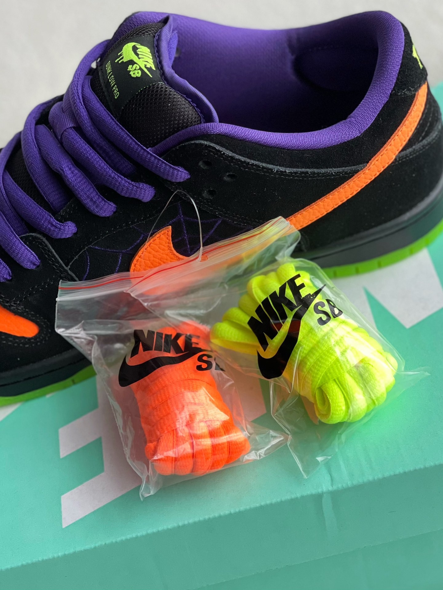 「#2404」Nike Dunk SB "Night of Mischief" Halloween Suede - Image 10