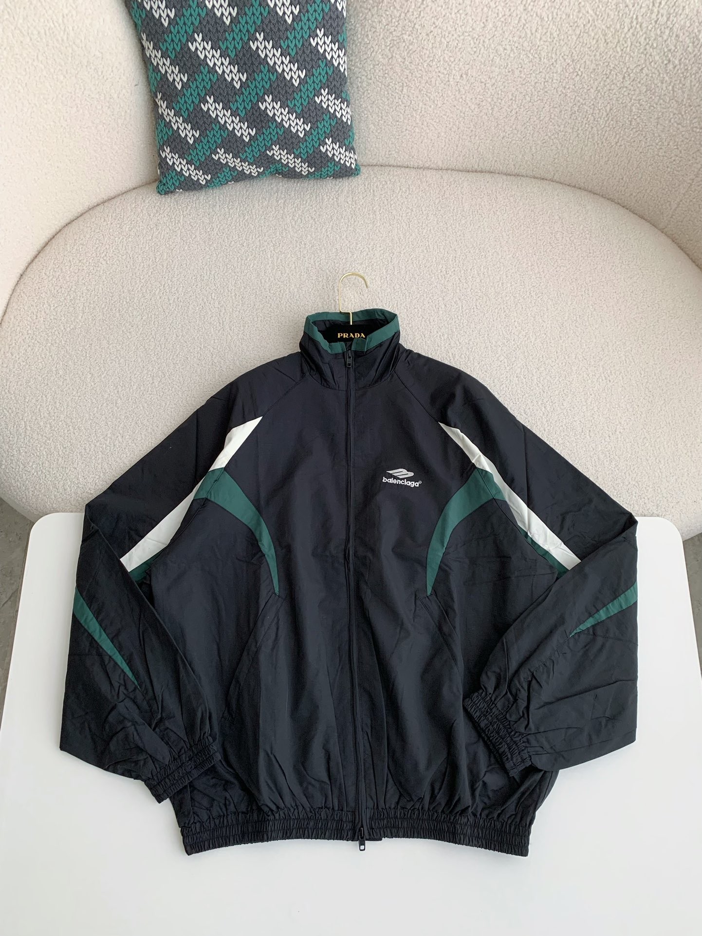 「#1069」Balenciaga sports patchwork jacket