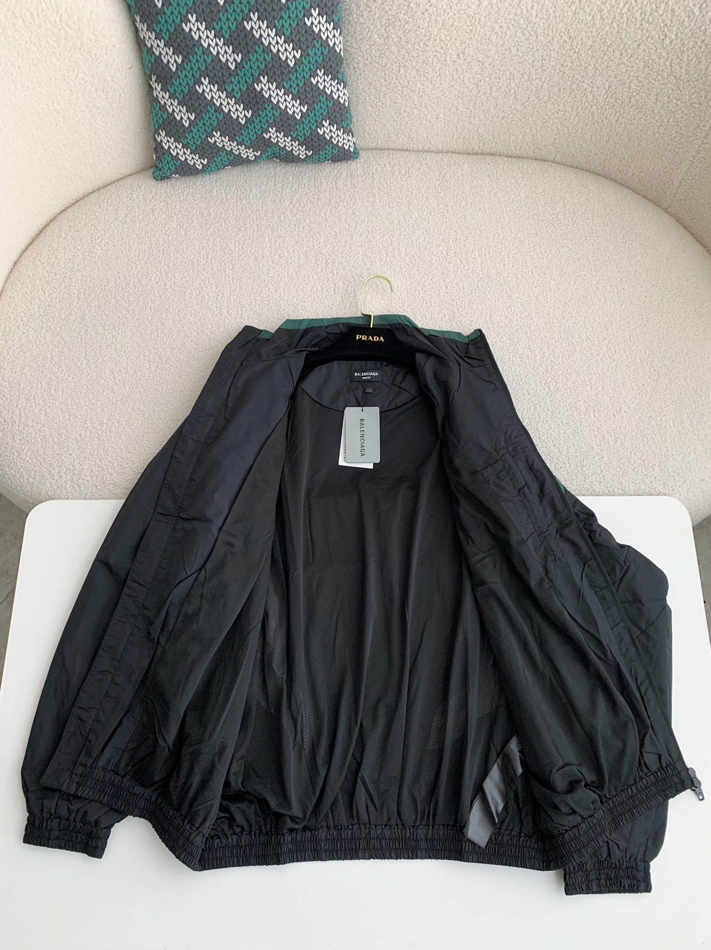 「#1069」Balenciaga sports patchwork jacket - Image 7