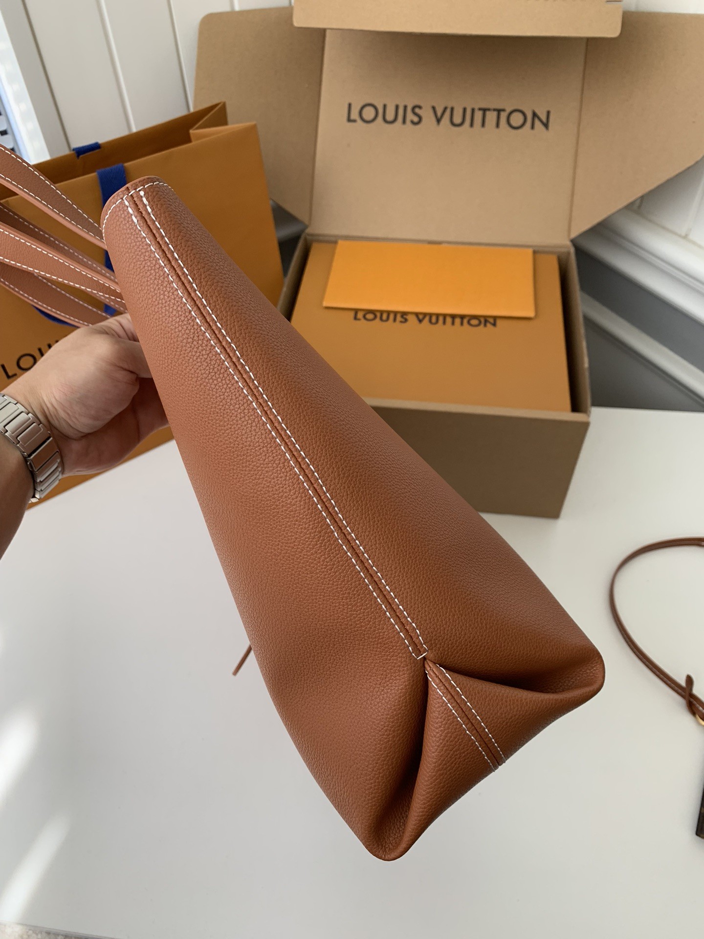 「#2503」Louis Vuitton Low Key Cabas Mid -number Handbag M25343 Size: 30*14*47cm - Image 7