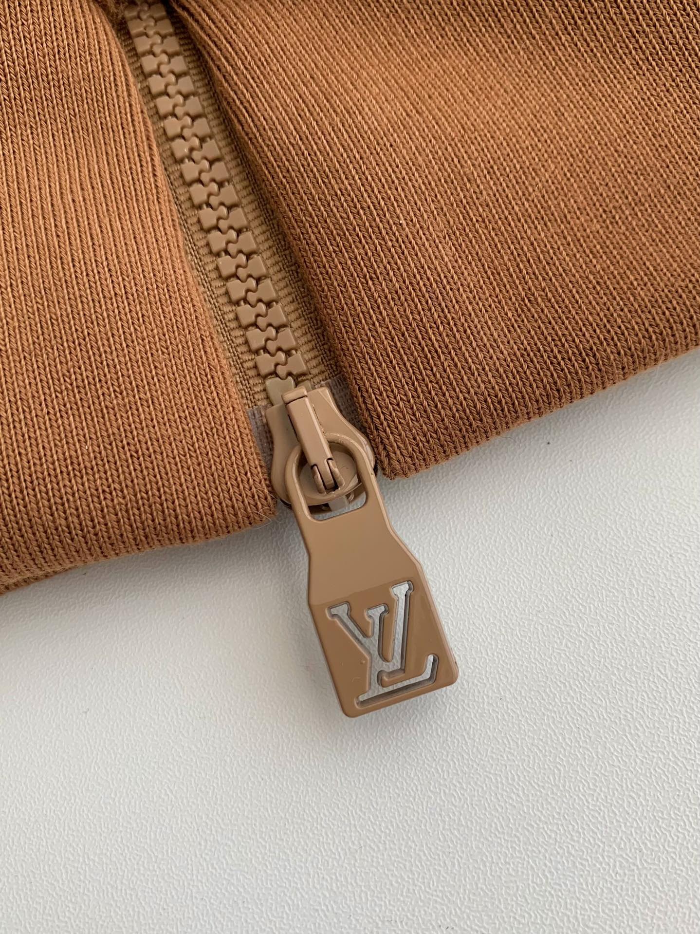 「#2520」Louis Vuitton Jacquard vertical collar zipper fleece jacket - Image 7
