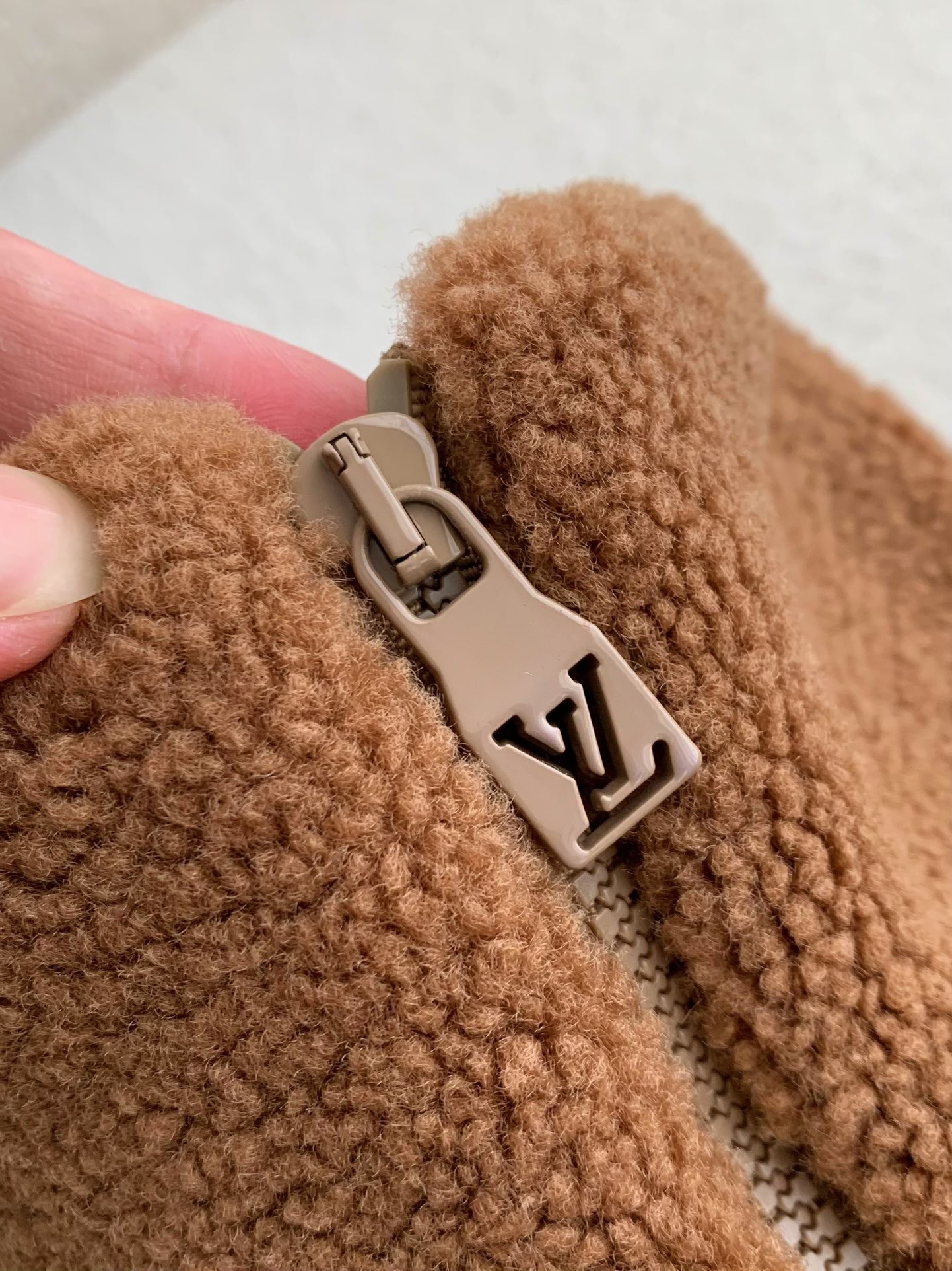 「#2520」Louis Vuitton Jacquard vertical collar zipper fleece jacket - Image 4