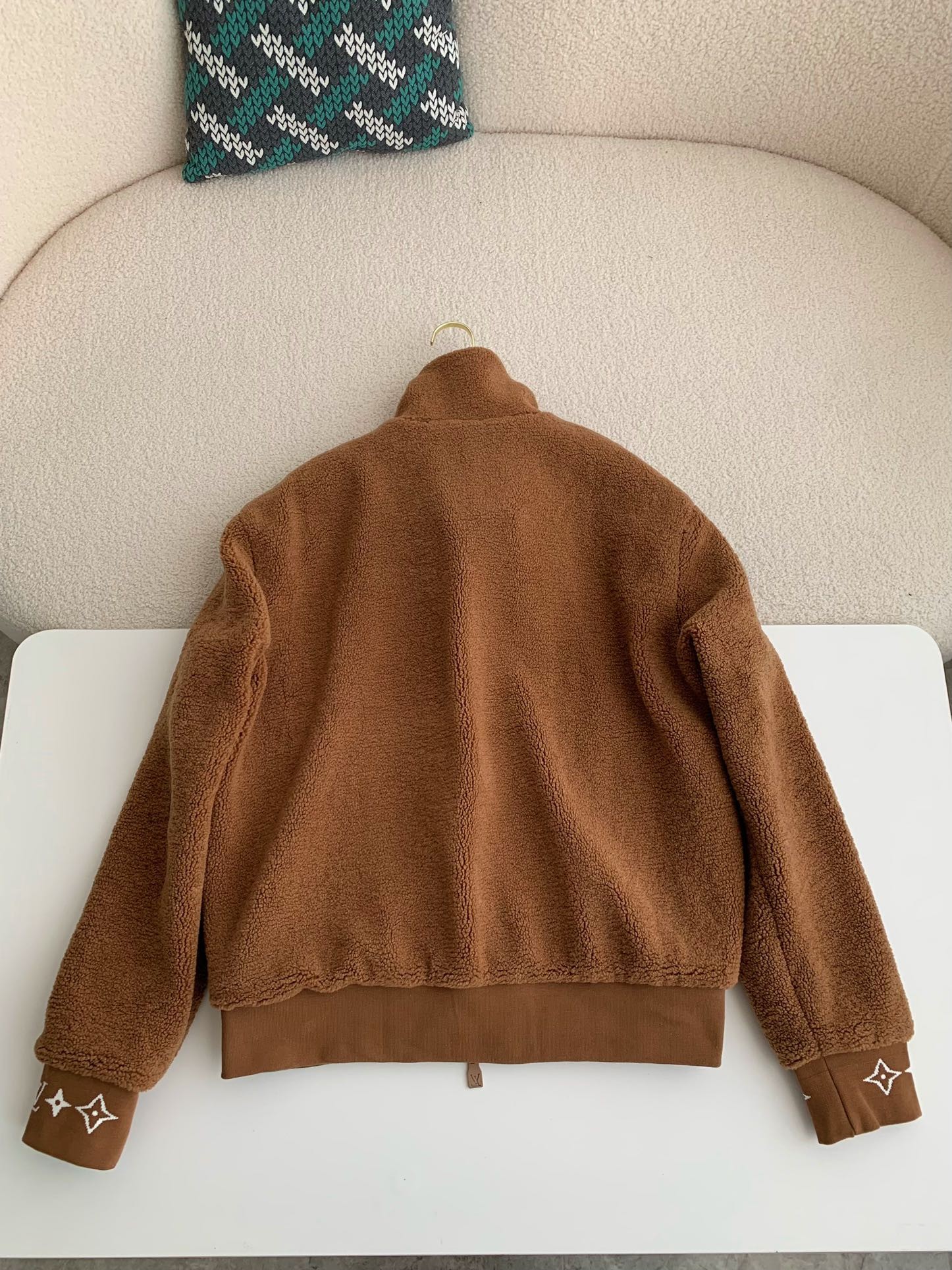 「#2520」Louis Vuitton Jacquard vertical collar zipper fleece jacket - Image 8