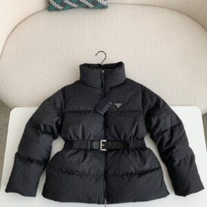 「#2528」Prada logo stand collar down jacket