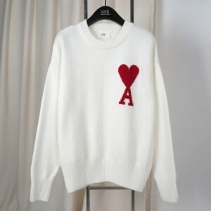 「#2570」Ami autumn and winter new alpaca wool round neck sweater