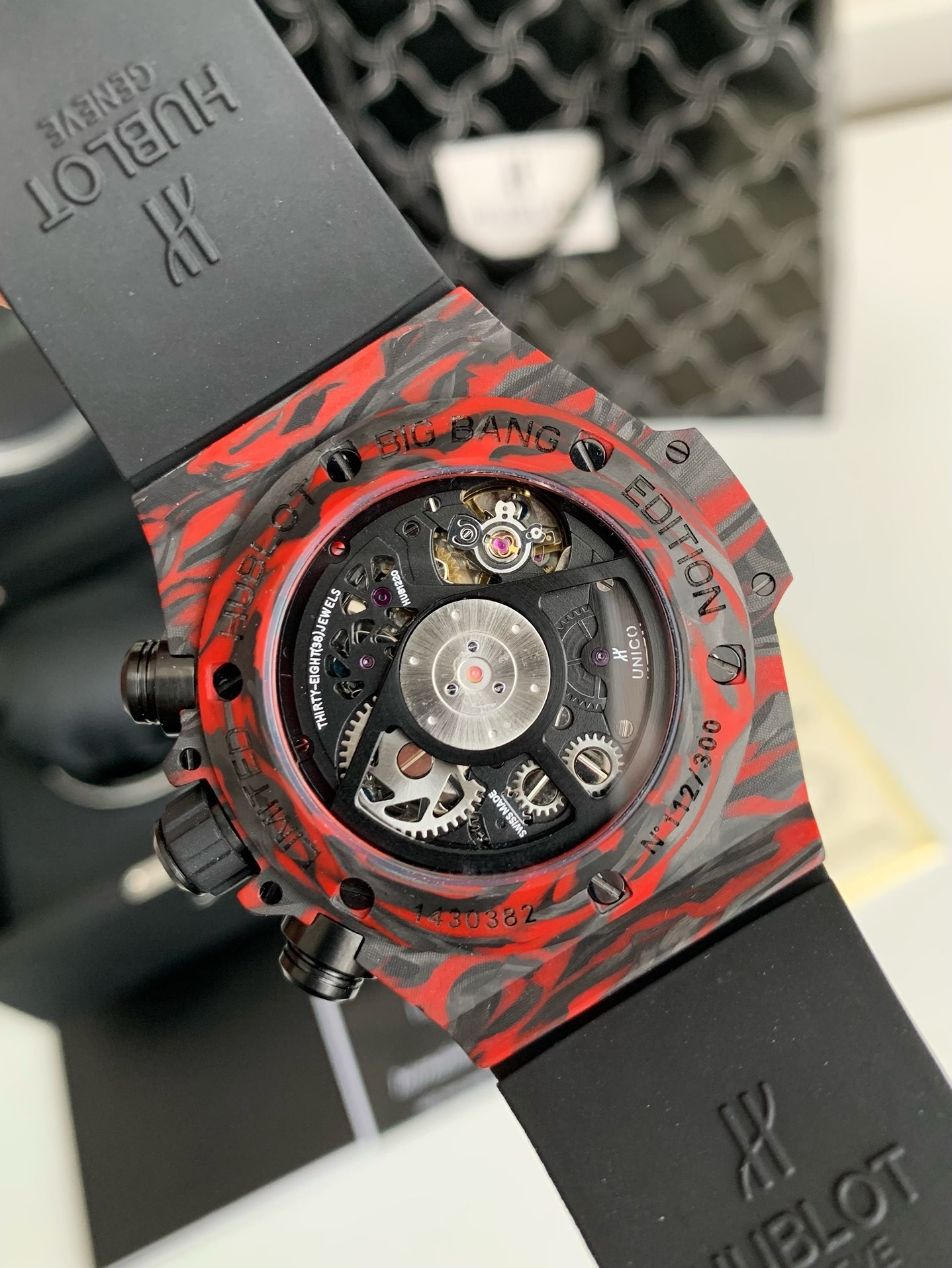 「#2610」Hublot big bang series limited edition carbon fiber watch - Image 9
