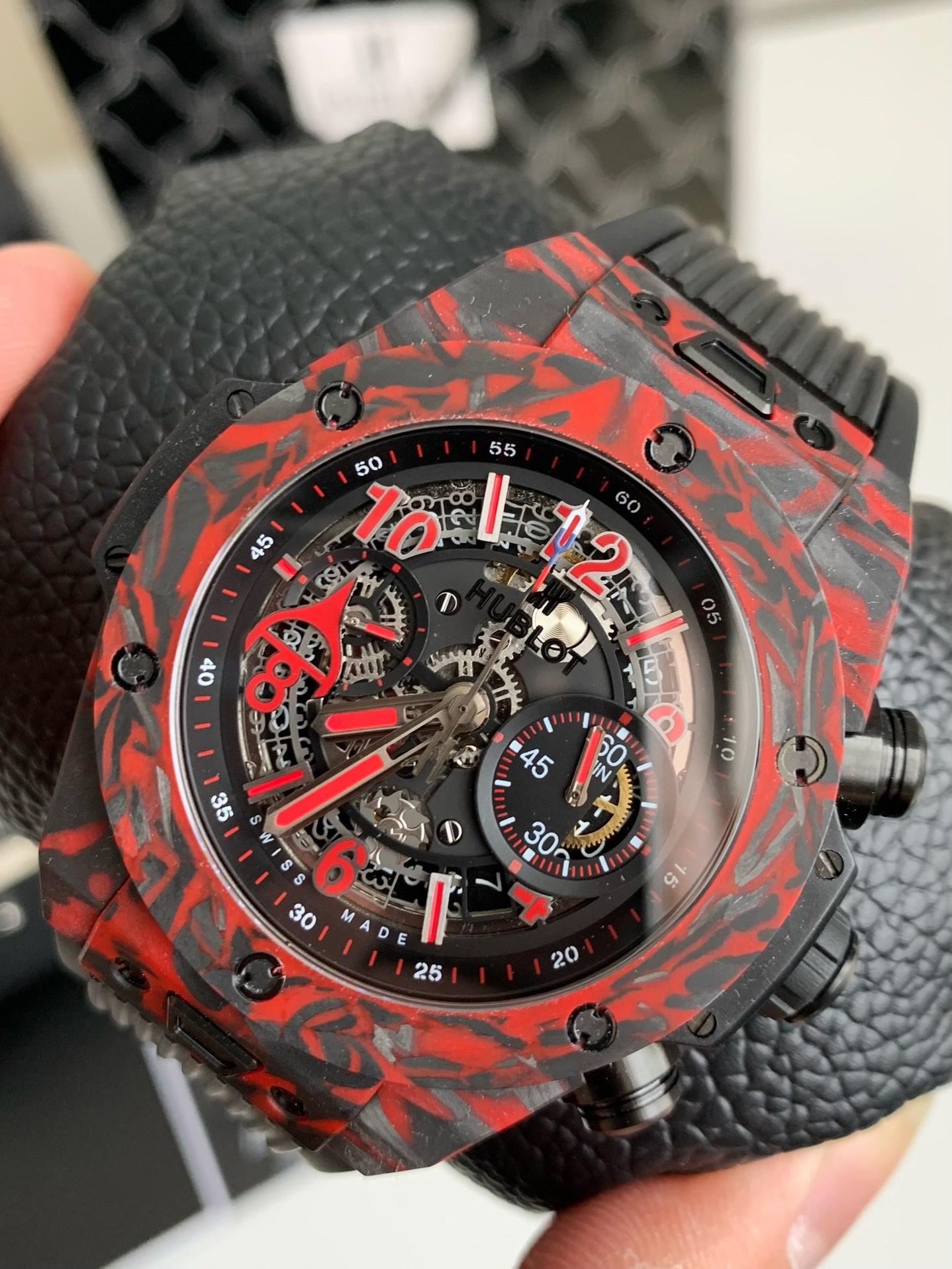 「#2610」Hublot big bang series limited edition carbon fiber watch - Image 3