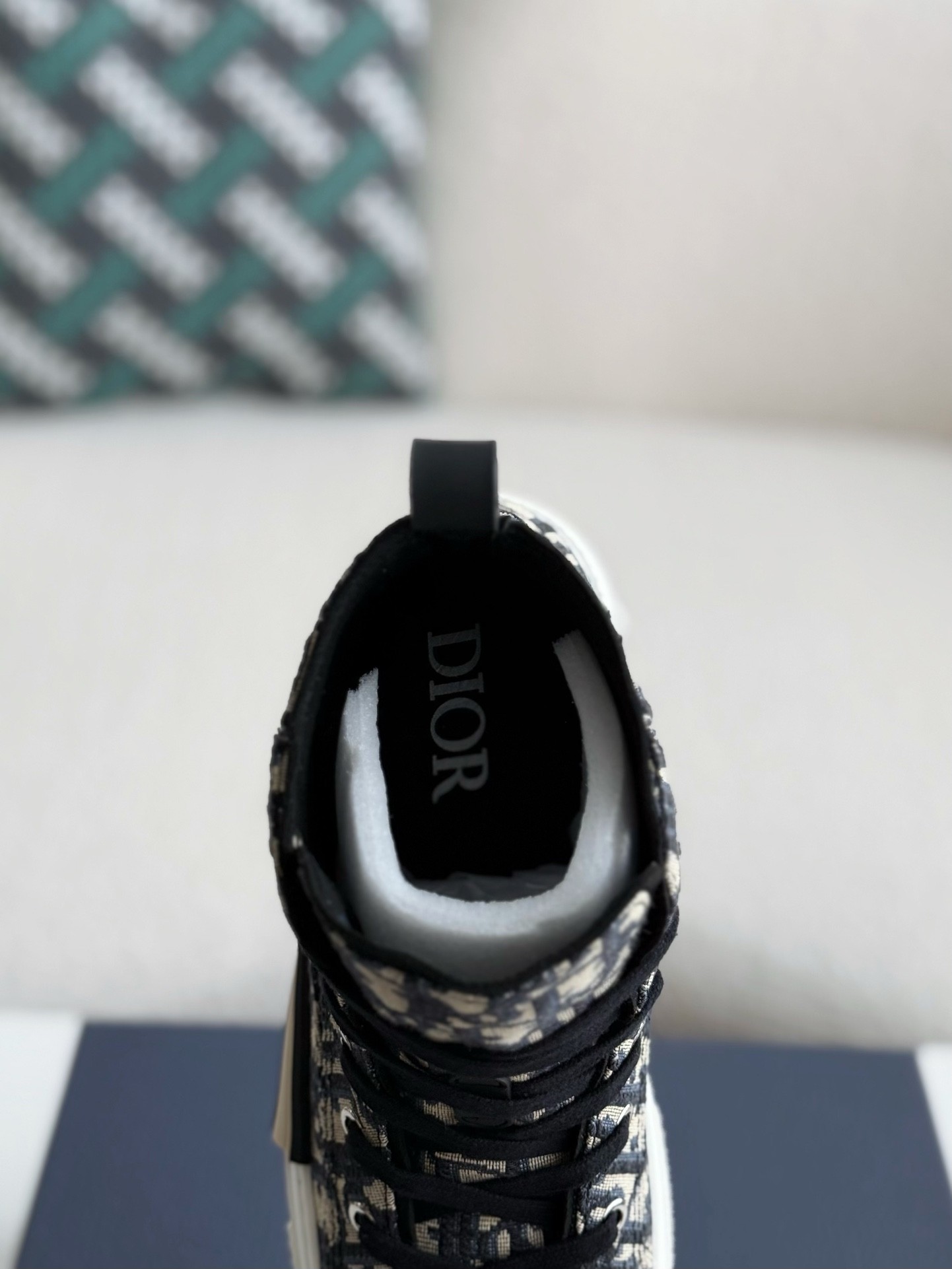 「#2621」Dior B23 logo print high top sneakers - Image 9