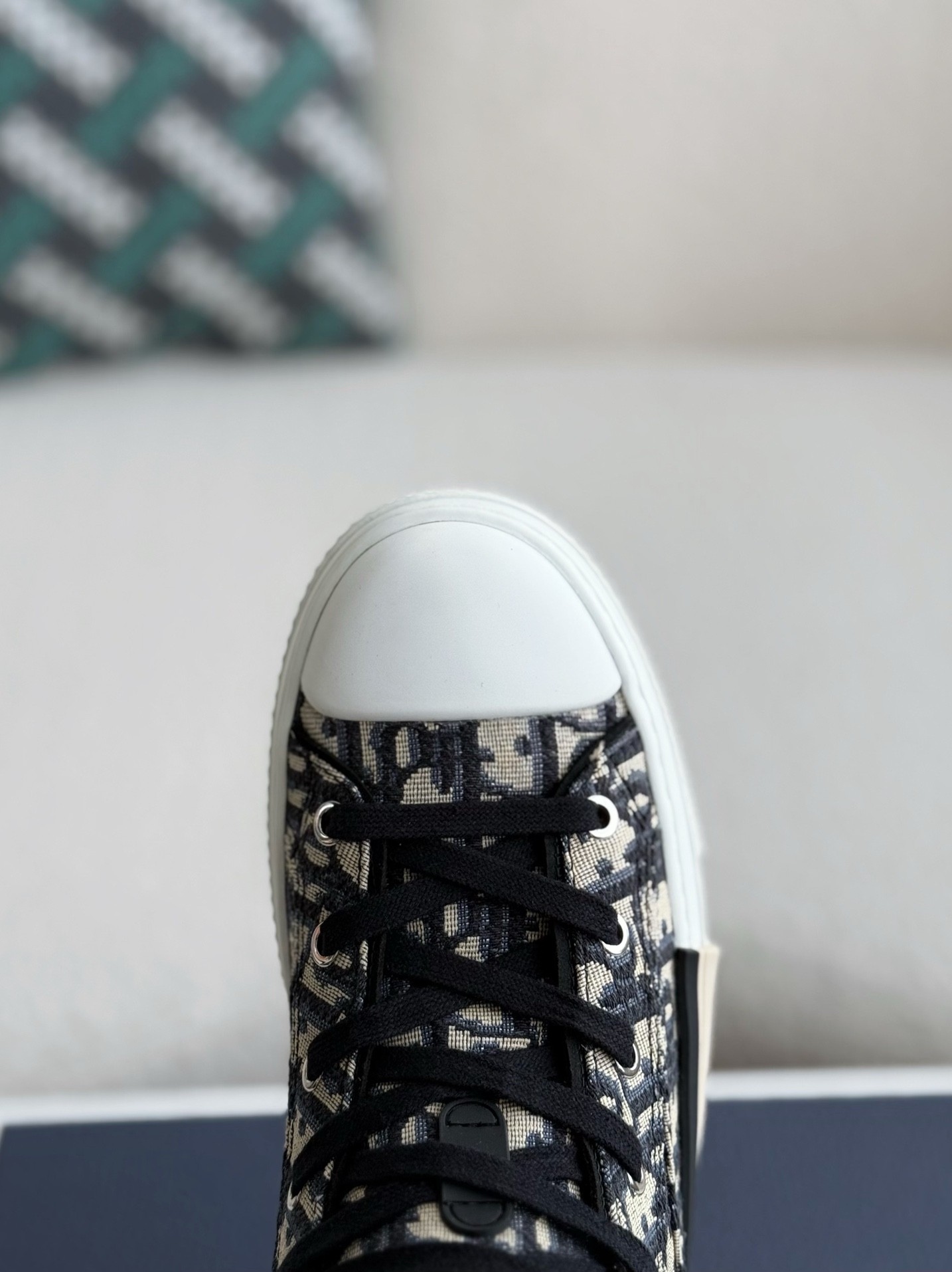 「#2621」Dior B23 logo print high top sneakers - Image 8