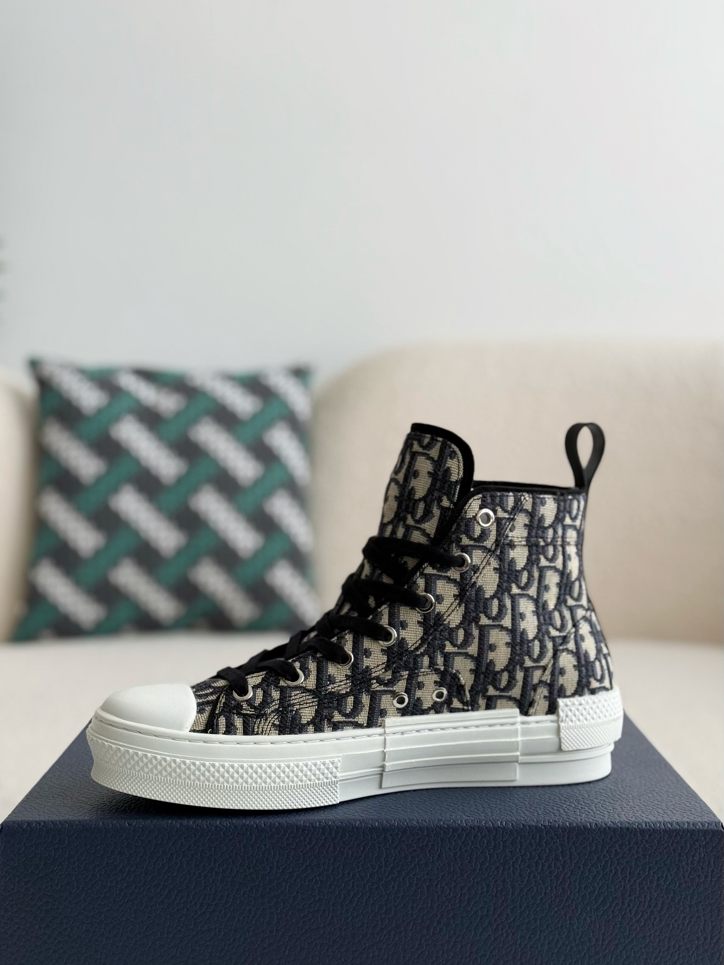 「#2621」Dior B23 logo print high top sneakers - Image 4