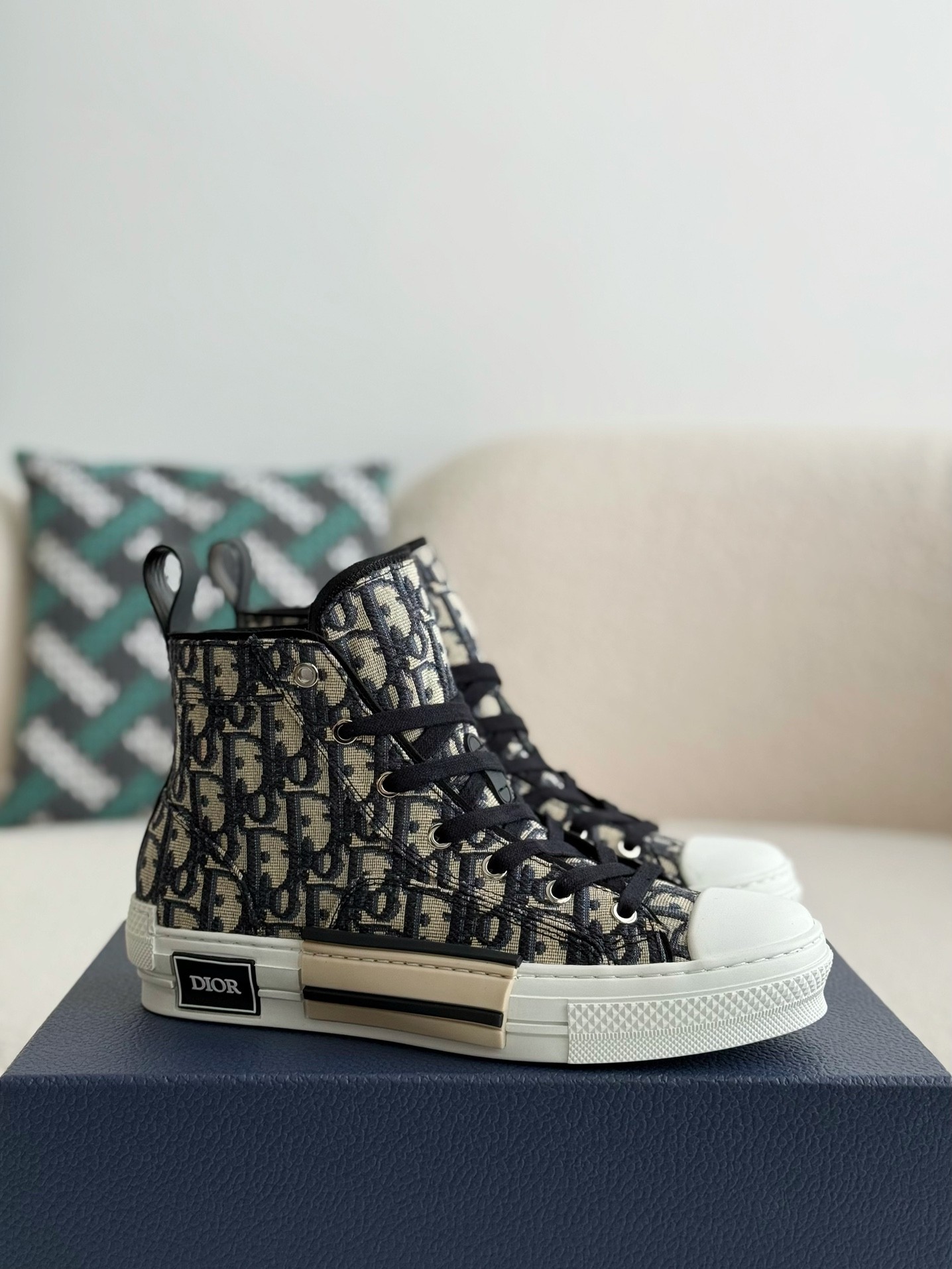 「#2621」Dior B23 logo print high top sneakers - Image 2