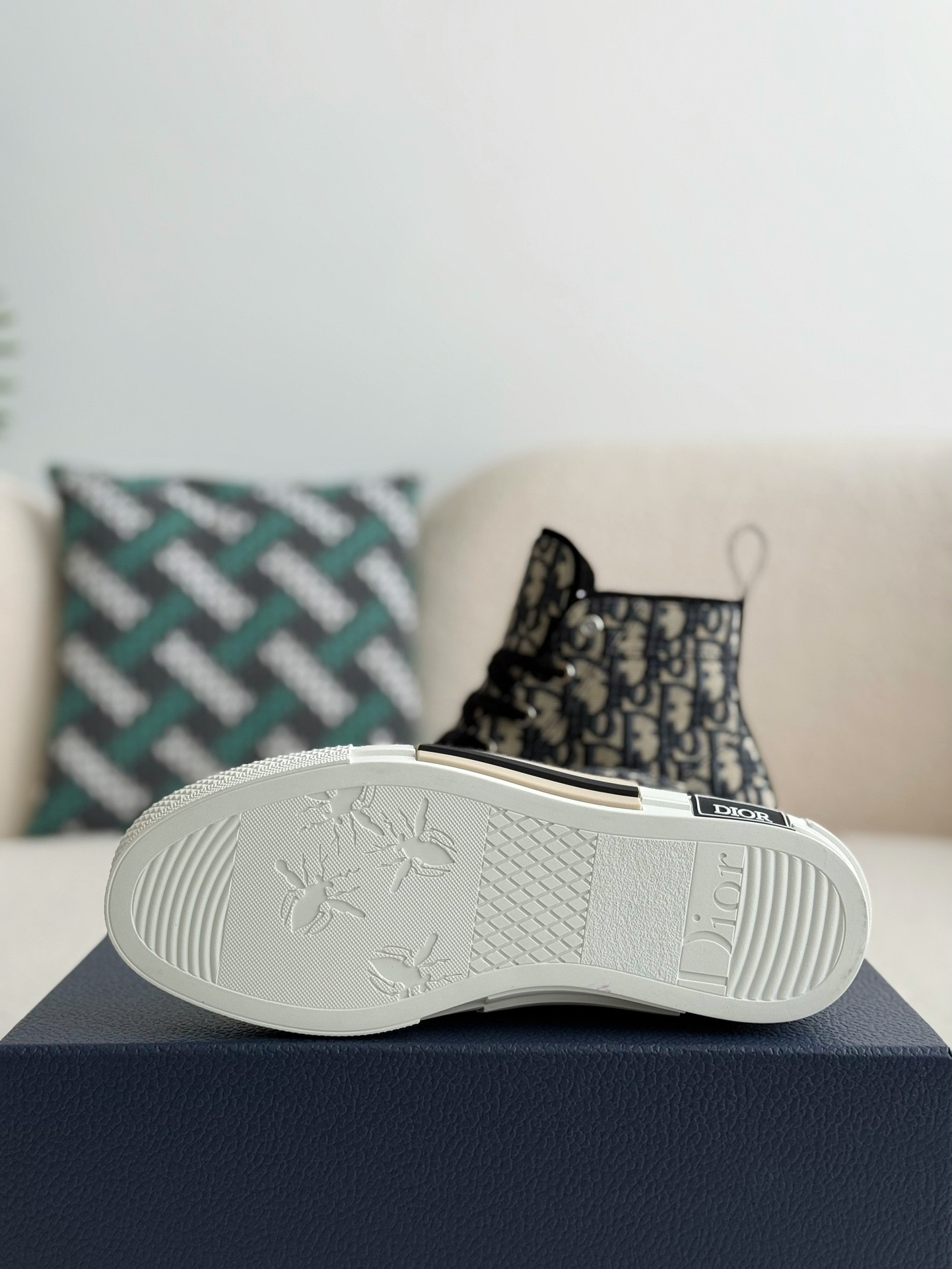 「#2621」Dior B23 logo print high top sneakers - Image 5