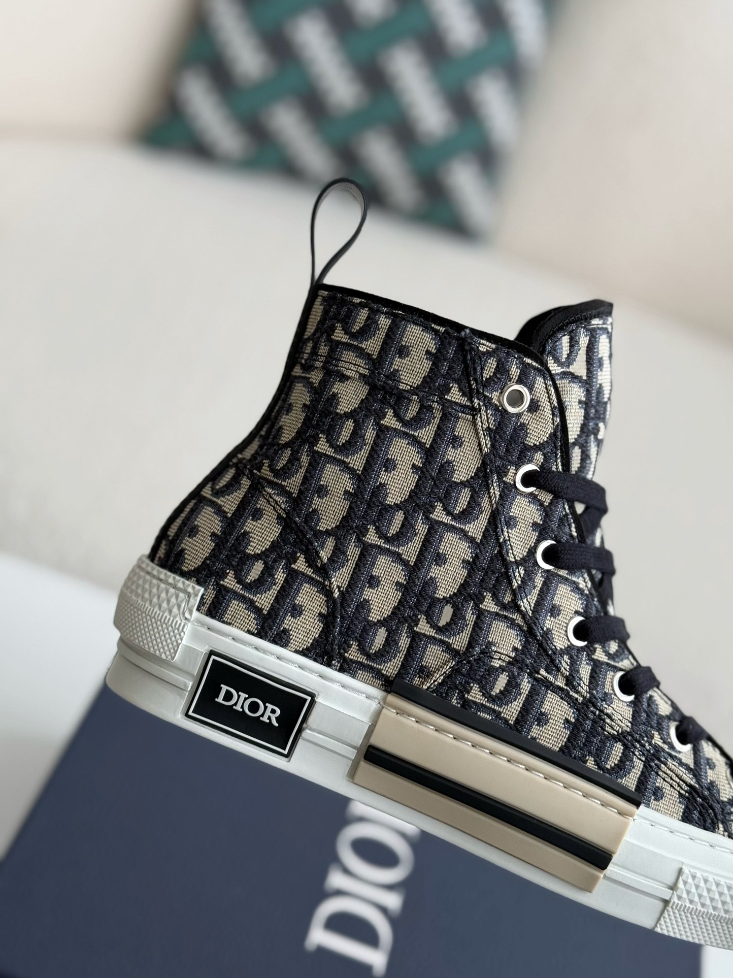 「#2621」Dior B23 logo print high top sneakers - Image 7