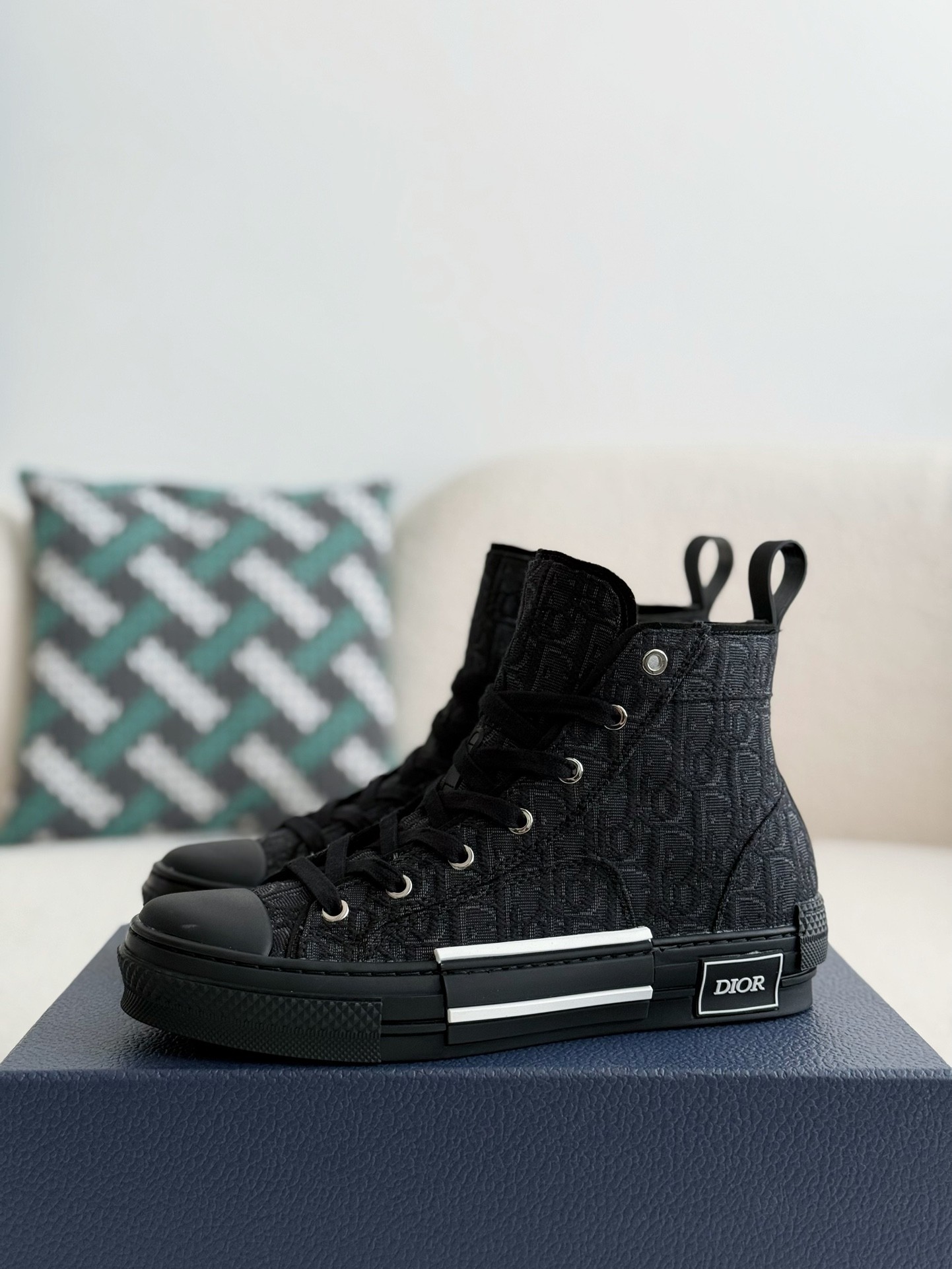 「#2622」Dior B23 logo print high top sneakers