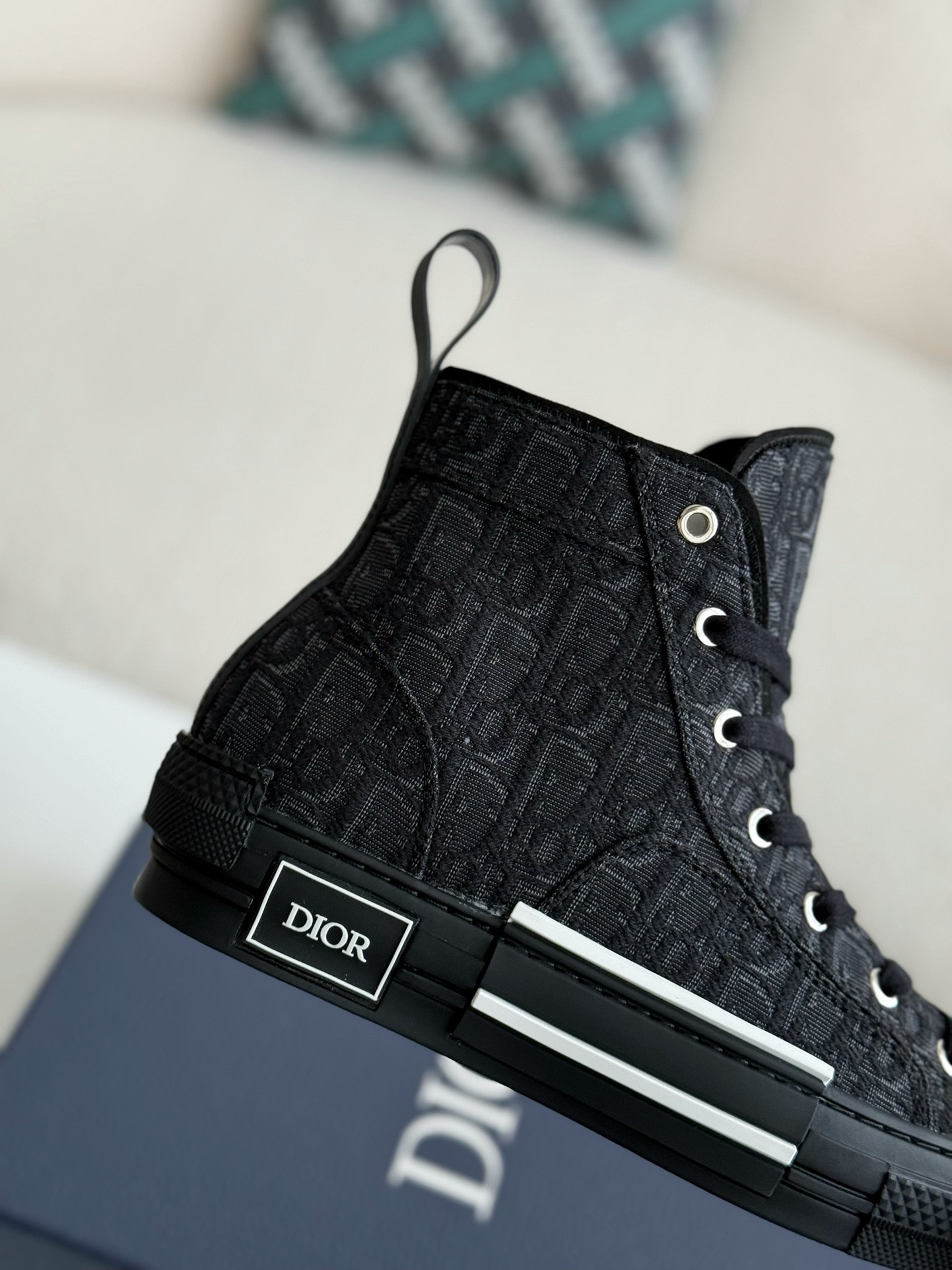 「#2622」Dior B23 logo print high top sneakers - Image 7