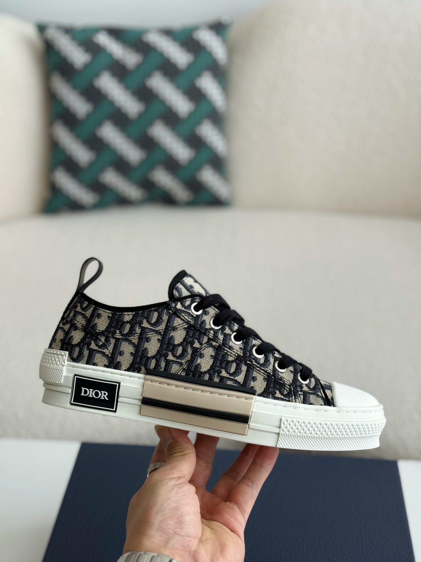 「#2623」Dior B23 logo print low top sneakers - Image 6