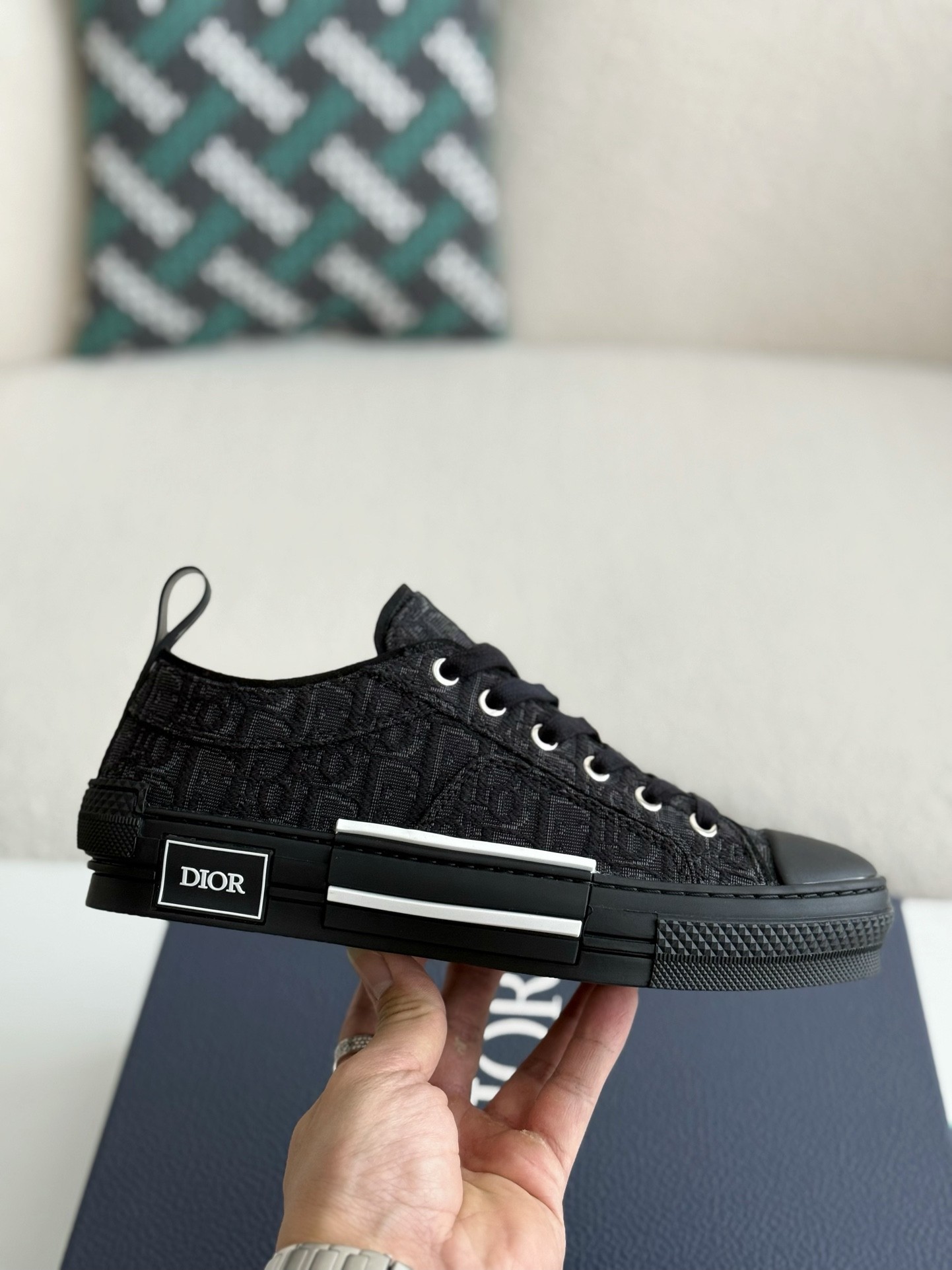 「#2624」Dior B23 logo print low top sneakers - Image 6