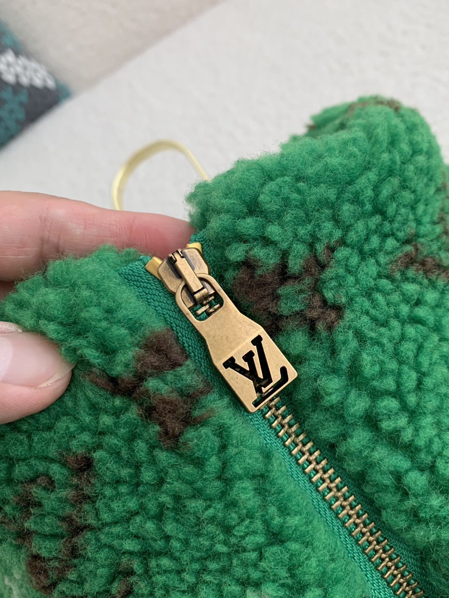 「#2636」Louis Vuitton Jacquard vertical collar zipper fleece jacket - Image 5