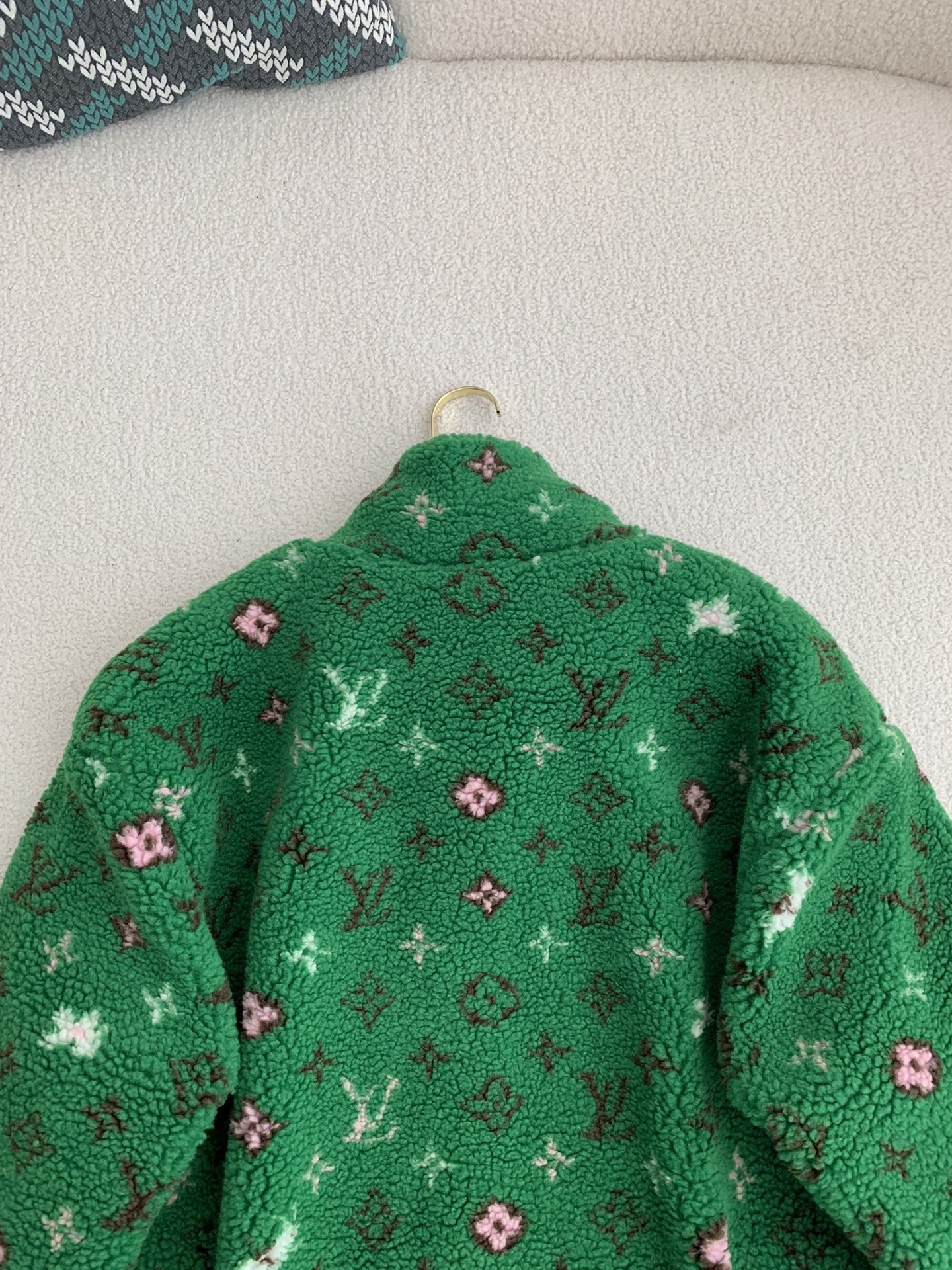「#2636」Louis Vuitton Jacquard vertical collar zipper fleece jacket - Image 8