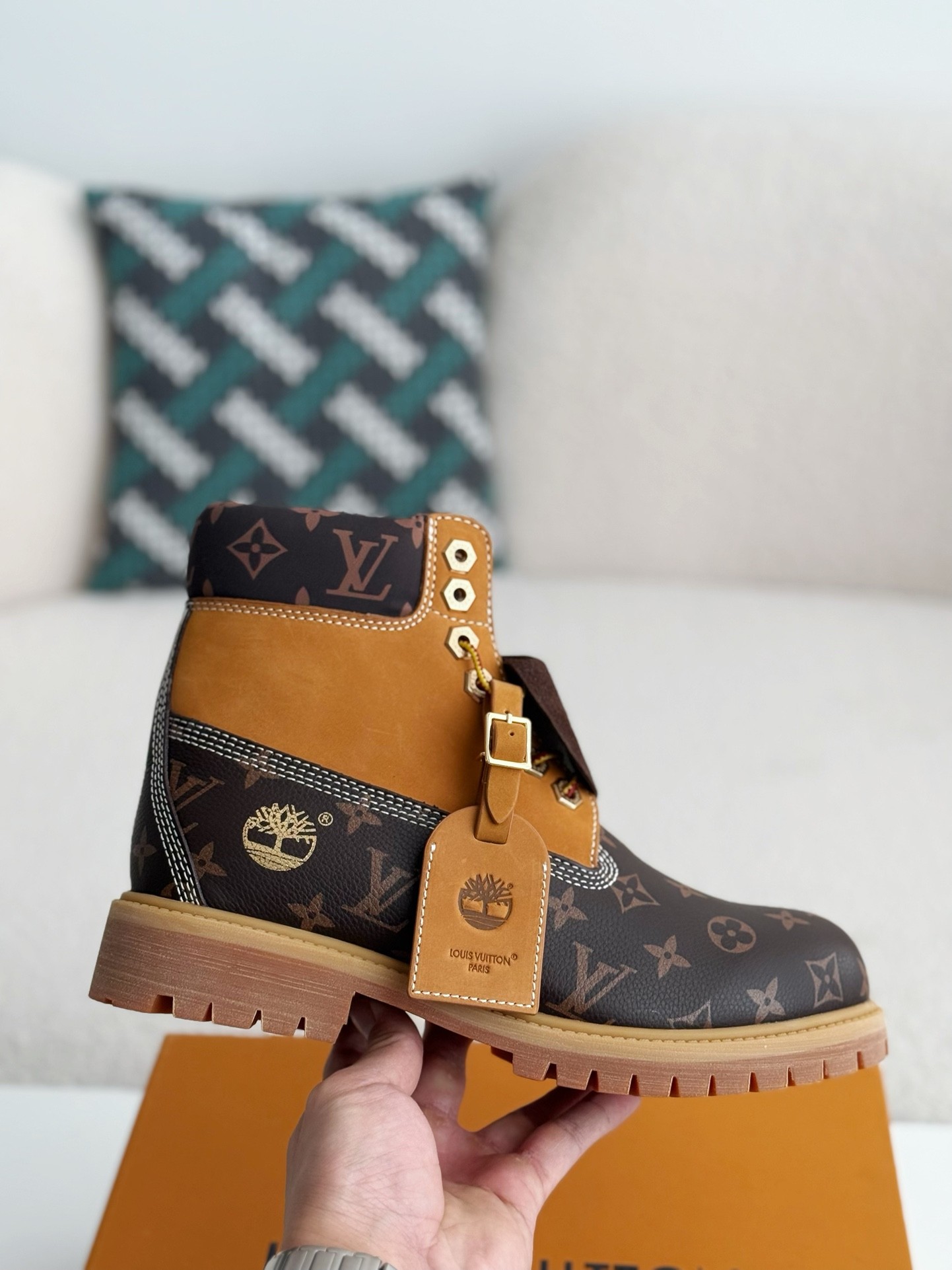 「#2646」Louis Vuitton x Timberland boots/Martin boots/boots - Image 6