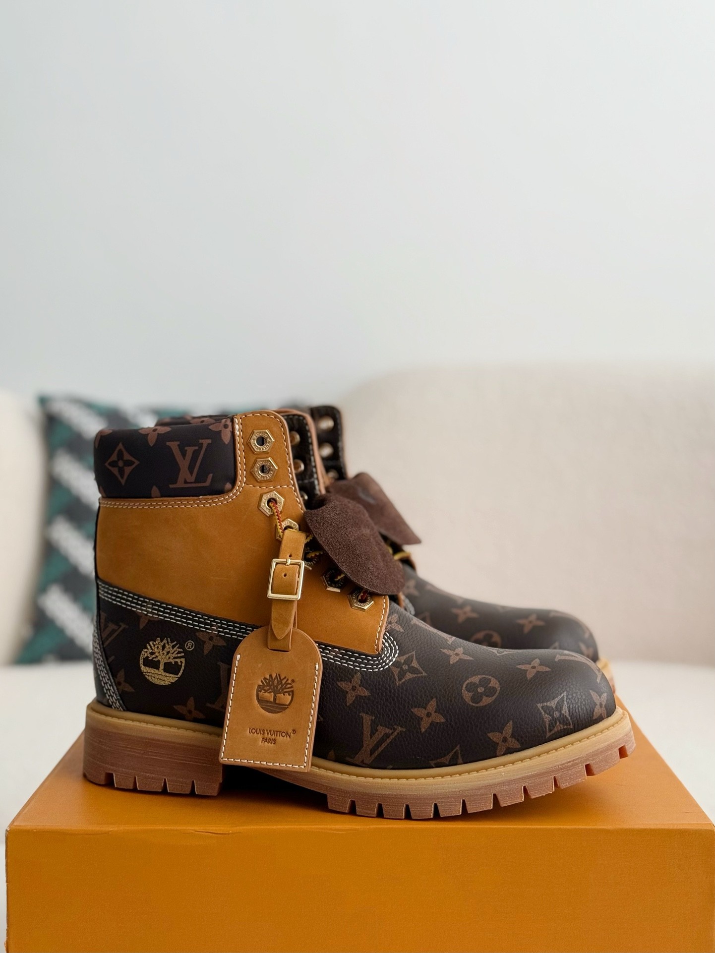 「#2646」Louis Vuitton x Timberland boots/Martin boots/boots - Image 2
